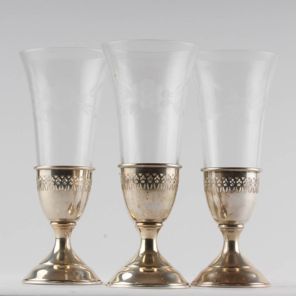 Manchester Silver Co. Sterling Silver Stemware Set