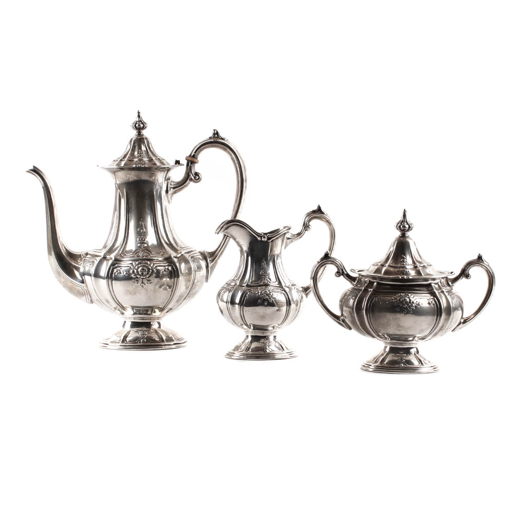 Fisher Sterling Silver Three-Piece Coffee Service