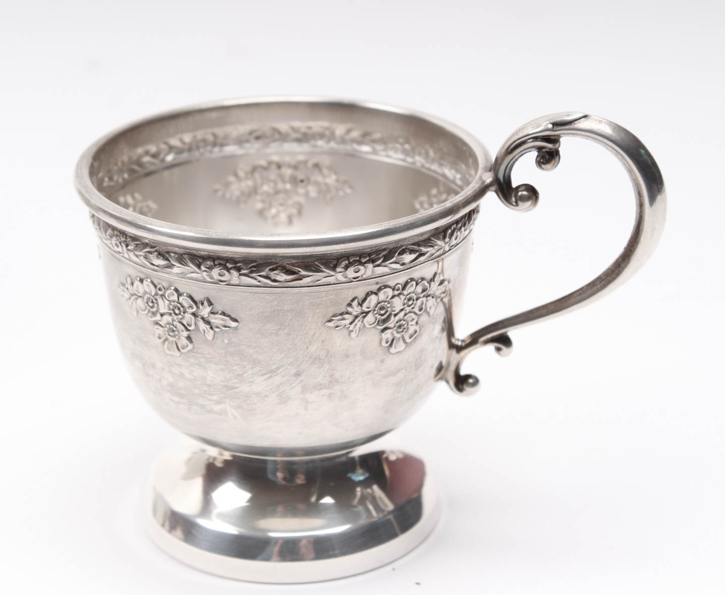 Sterling Silver Demitasse Set with  Hutschenreuther China Inserts