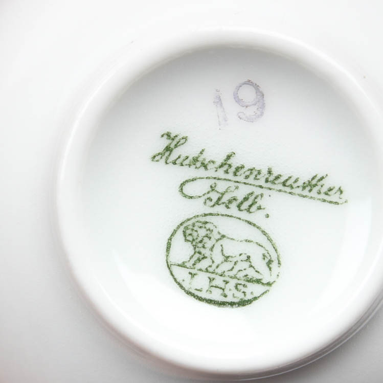 Sterling Silver Demitasse Set with  Hutschenreuther China Inserts