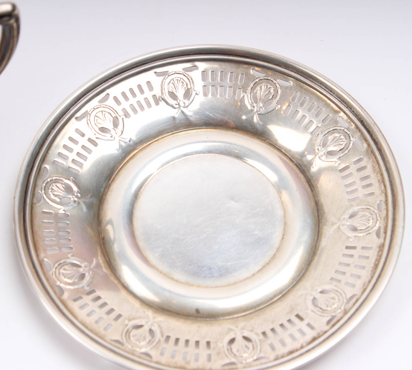 W. H. & Co. Sterling Silver Demitasse Set with Lenox Inserts