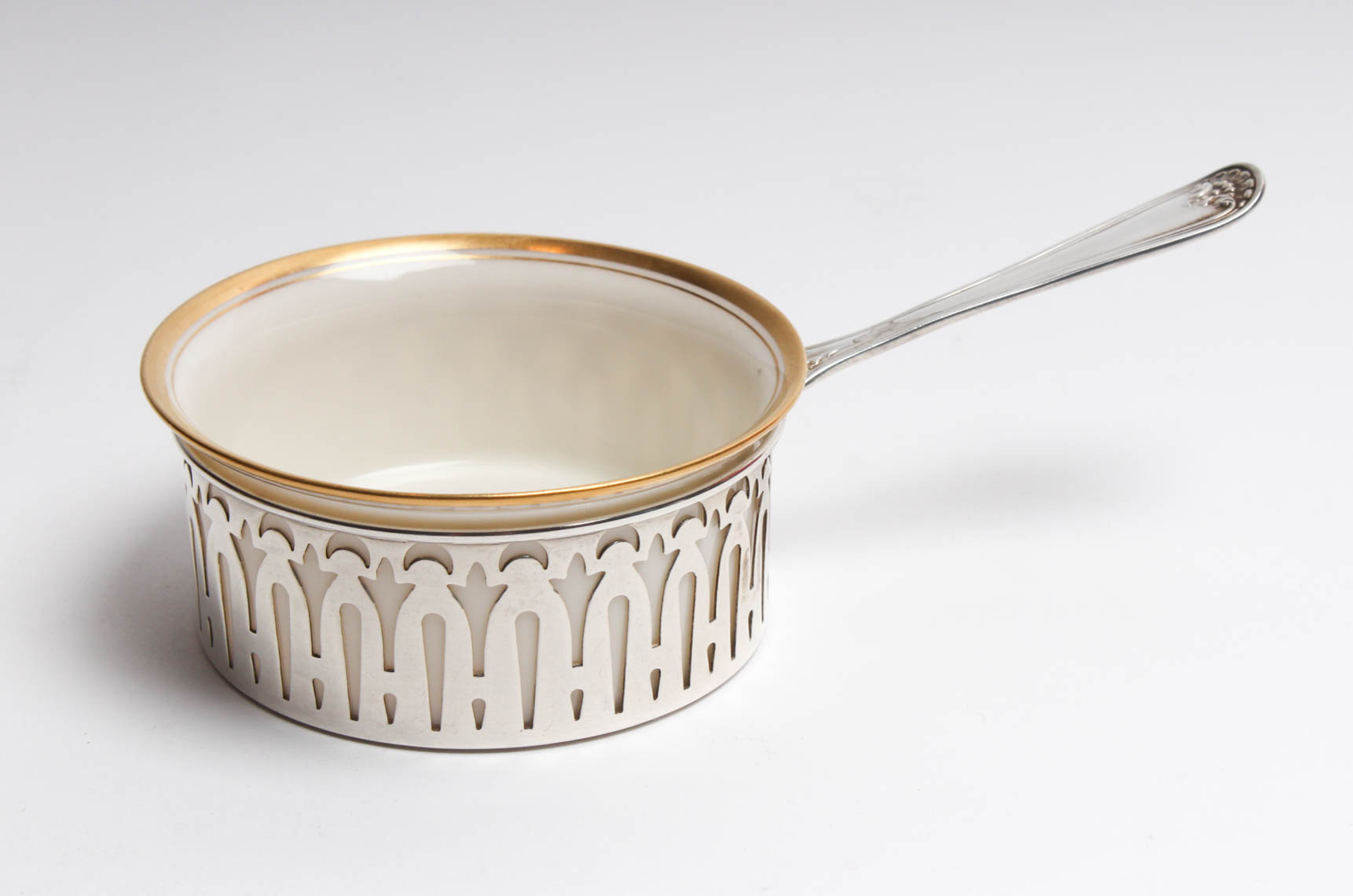 Mechanics Sterling Silver Dessert Servers with Lenox Inserts