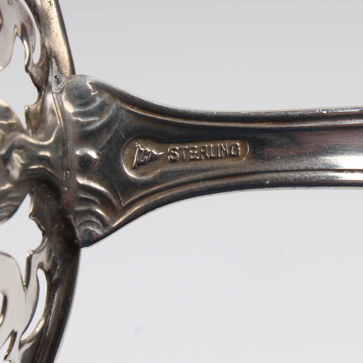 Mechanics Sterling Silver Dessert Servers with Lenox Inserts