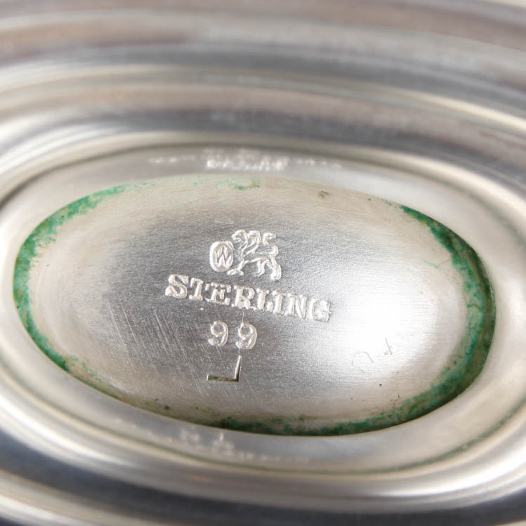 Whiting Mfg. Co. Sterling Silver Sauce Boat and Tray