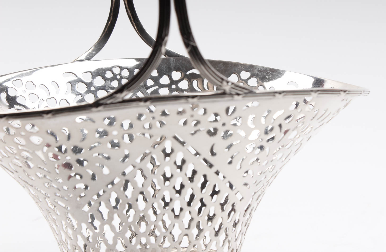 Roger Williams Silver Co. Sterling Silver Openwork Basket