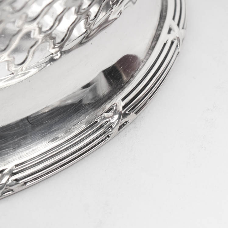 Roger Williams Silver Co. Sterling Silver Openwork Basket