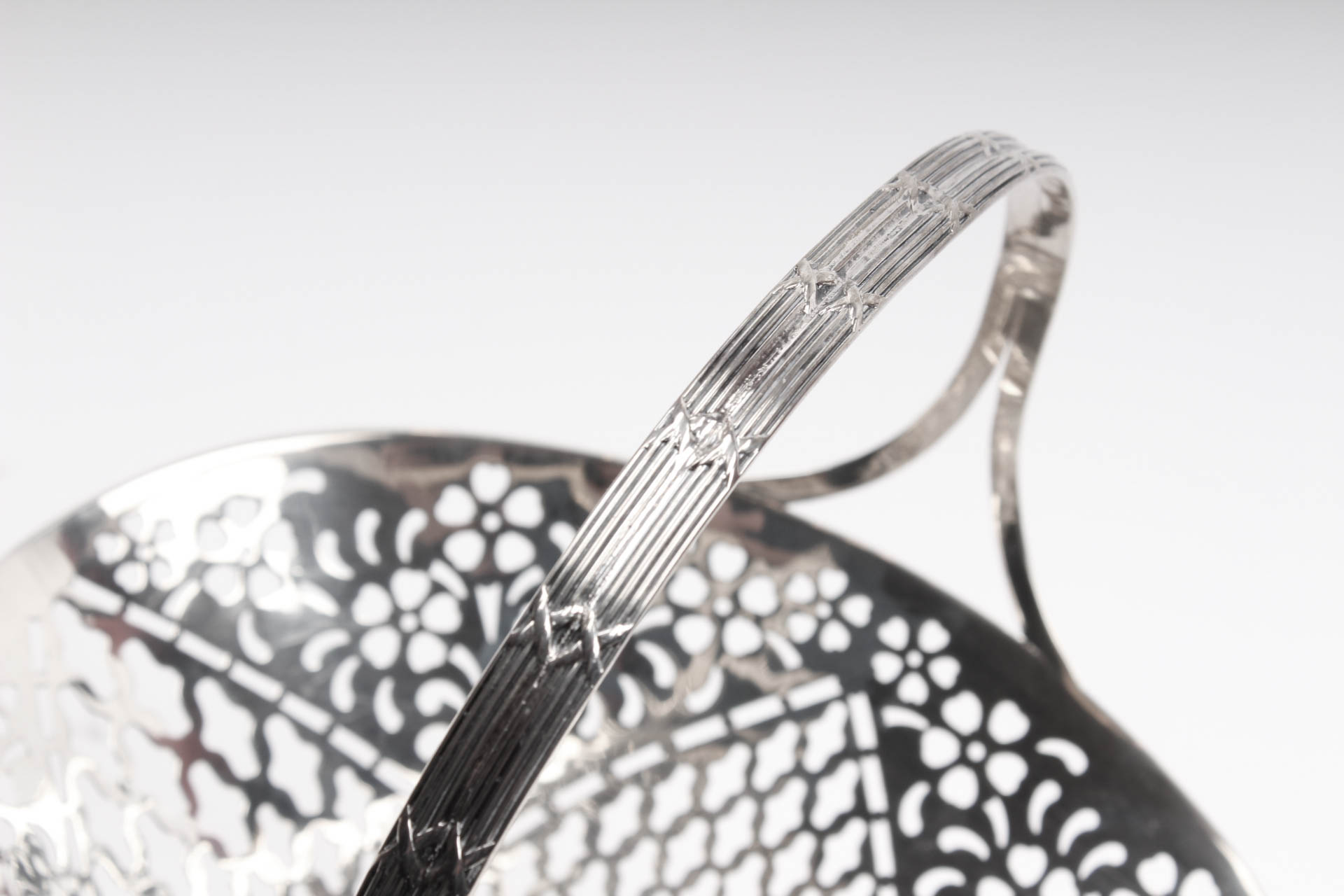 Roger Williams Silver Co. Sterling Silver Openwork Basket