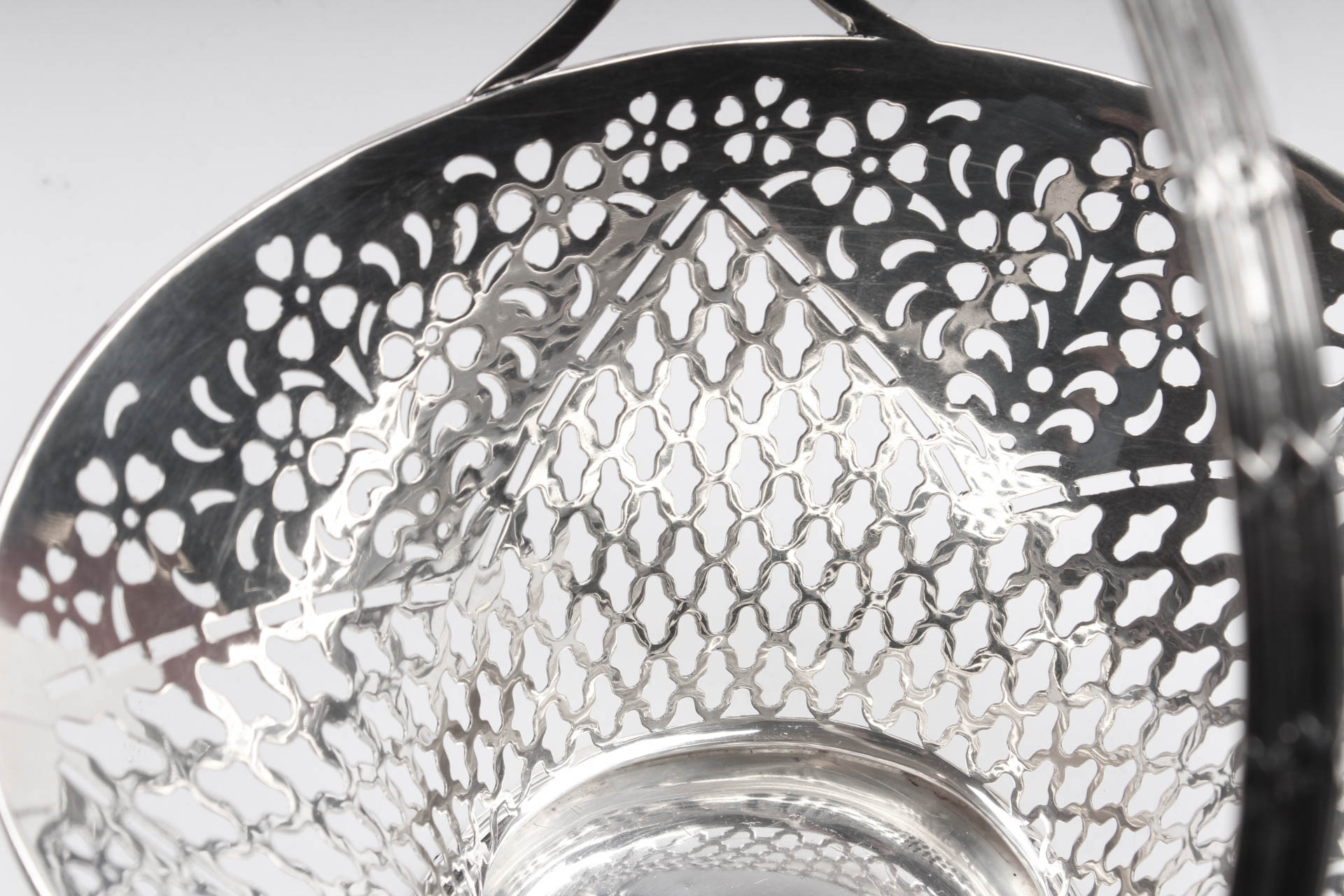 Roger Williams Silver Co. Sterling Silver Openwork Basket