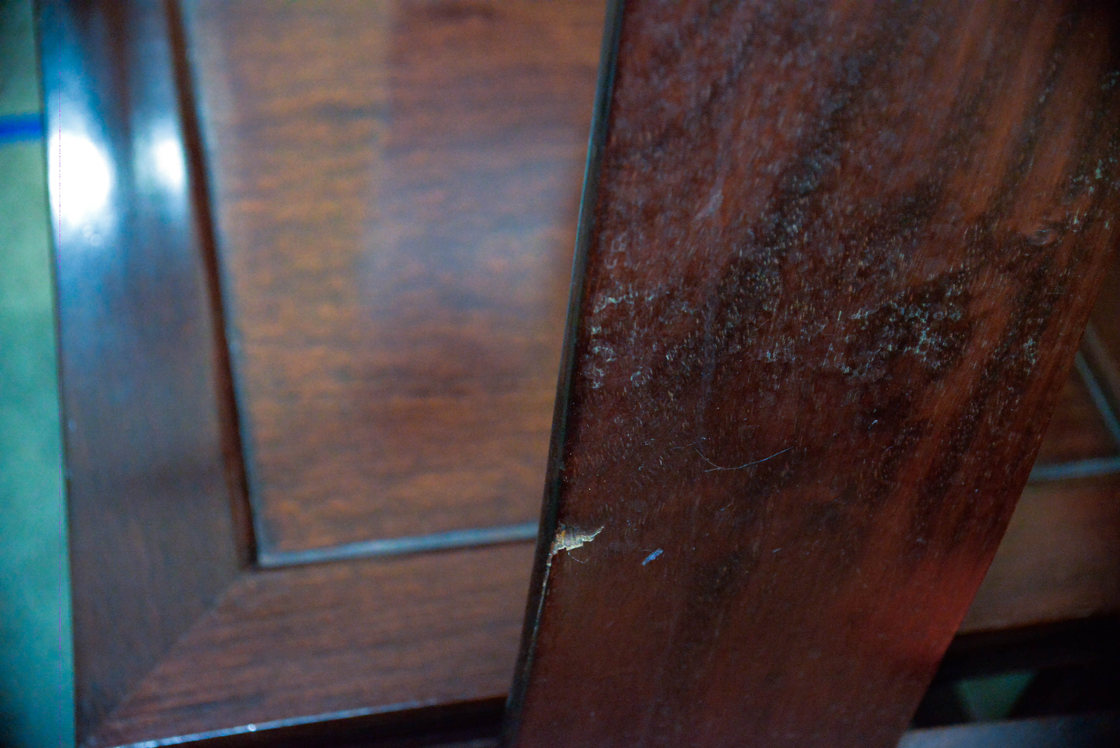 Four Wooden Asian Inspired Chairs