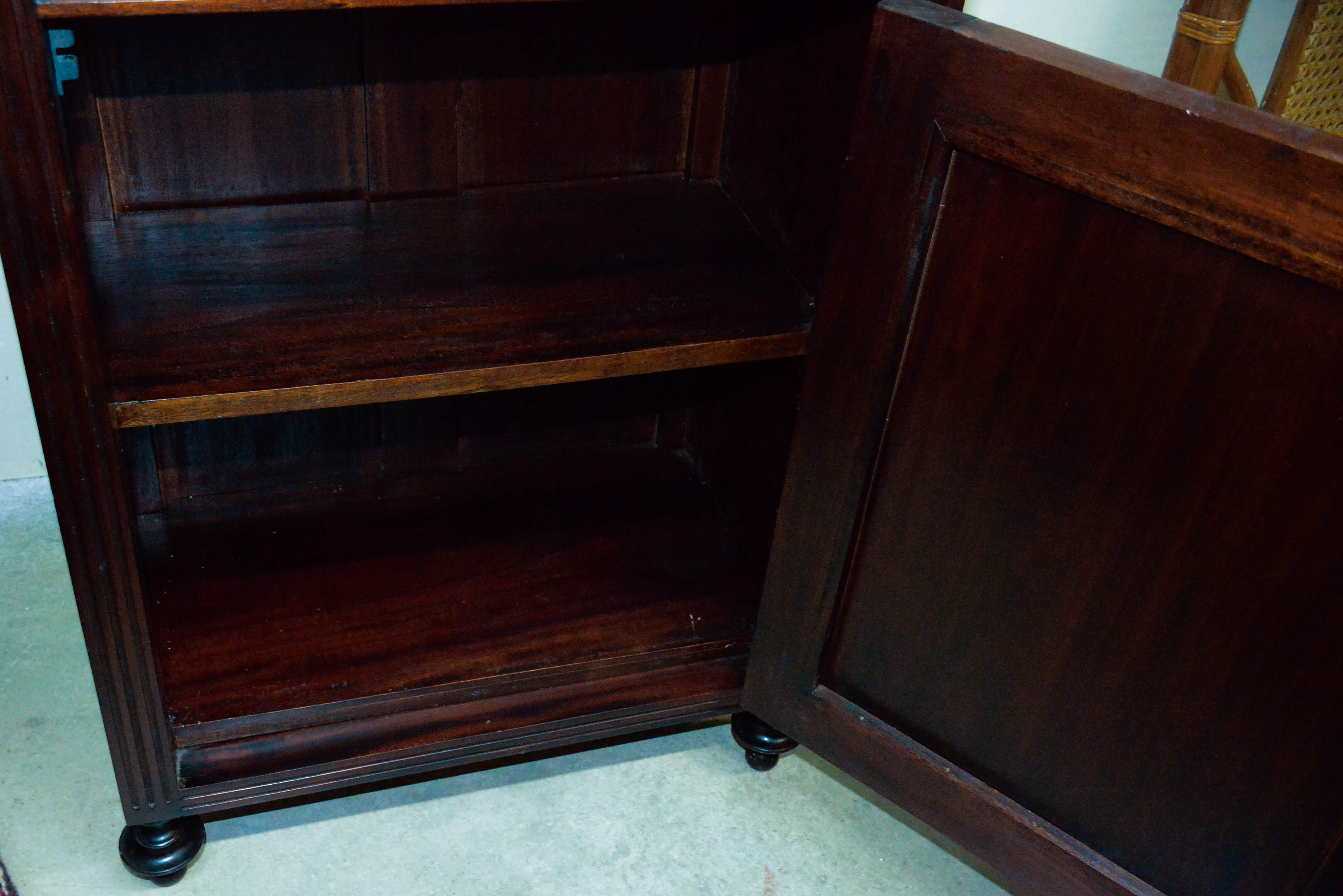 Antique Hall Tree with Mirror