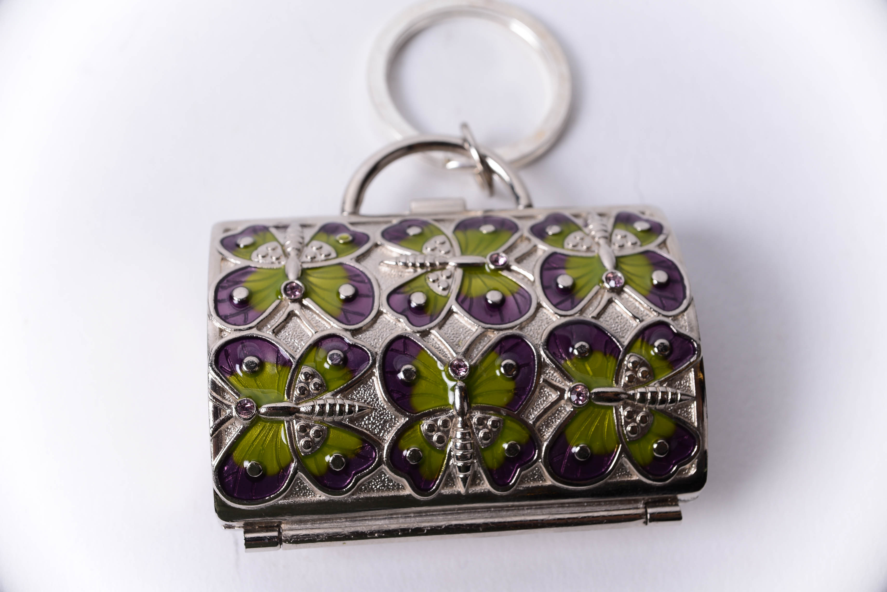 Judith Leiber for Neiman Marcus Butterfly Handbag Key Chain