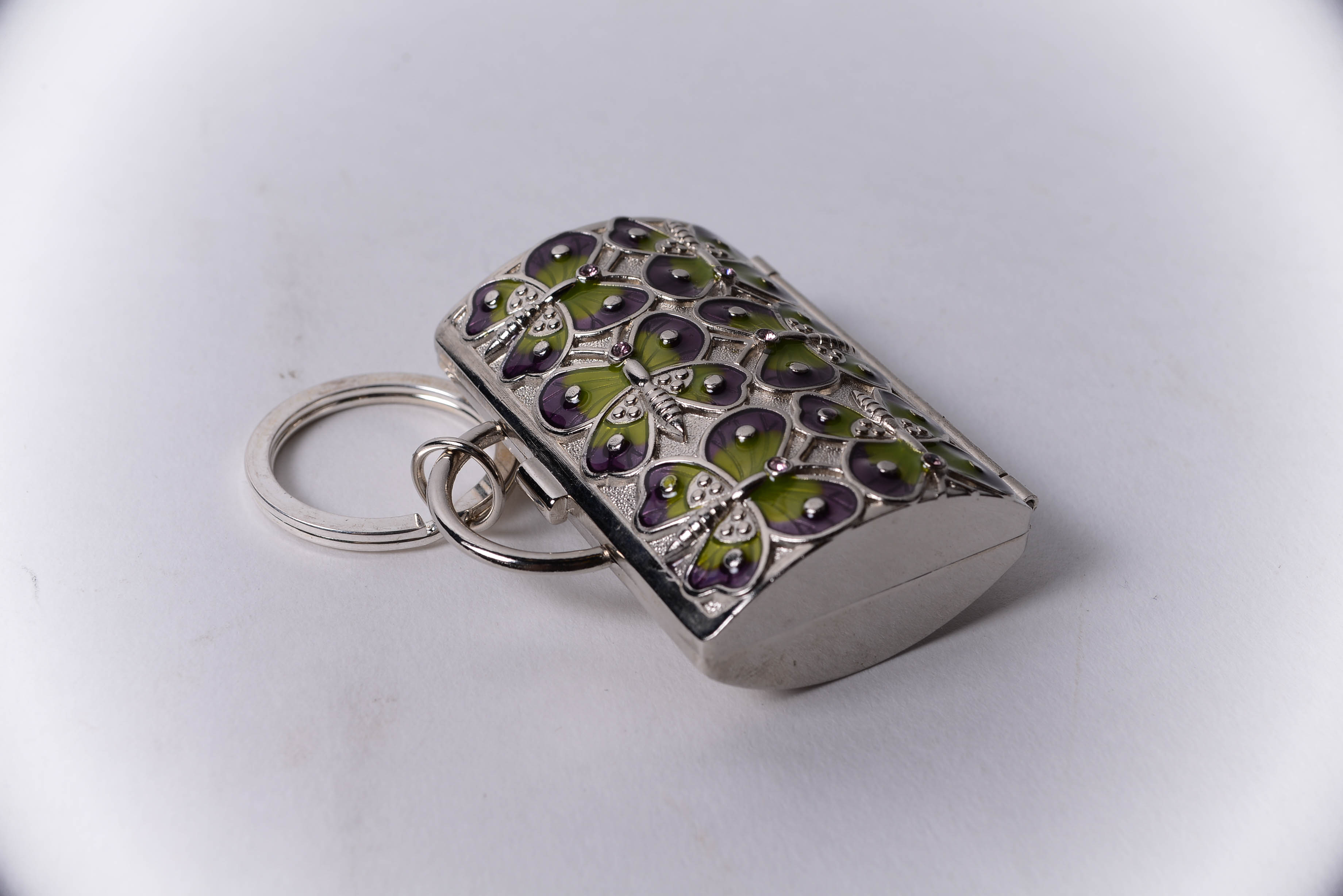 Judith Leiber for Neiman Marcus Butterfly Handbag Key Chain