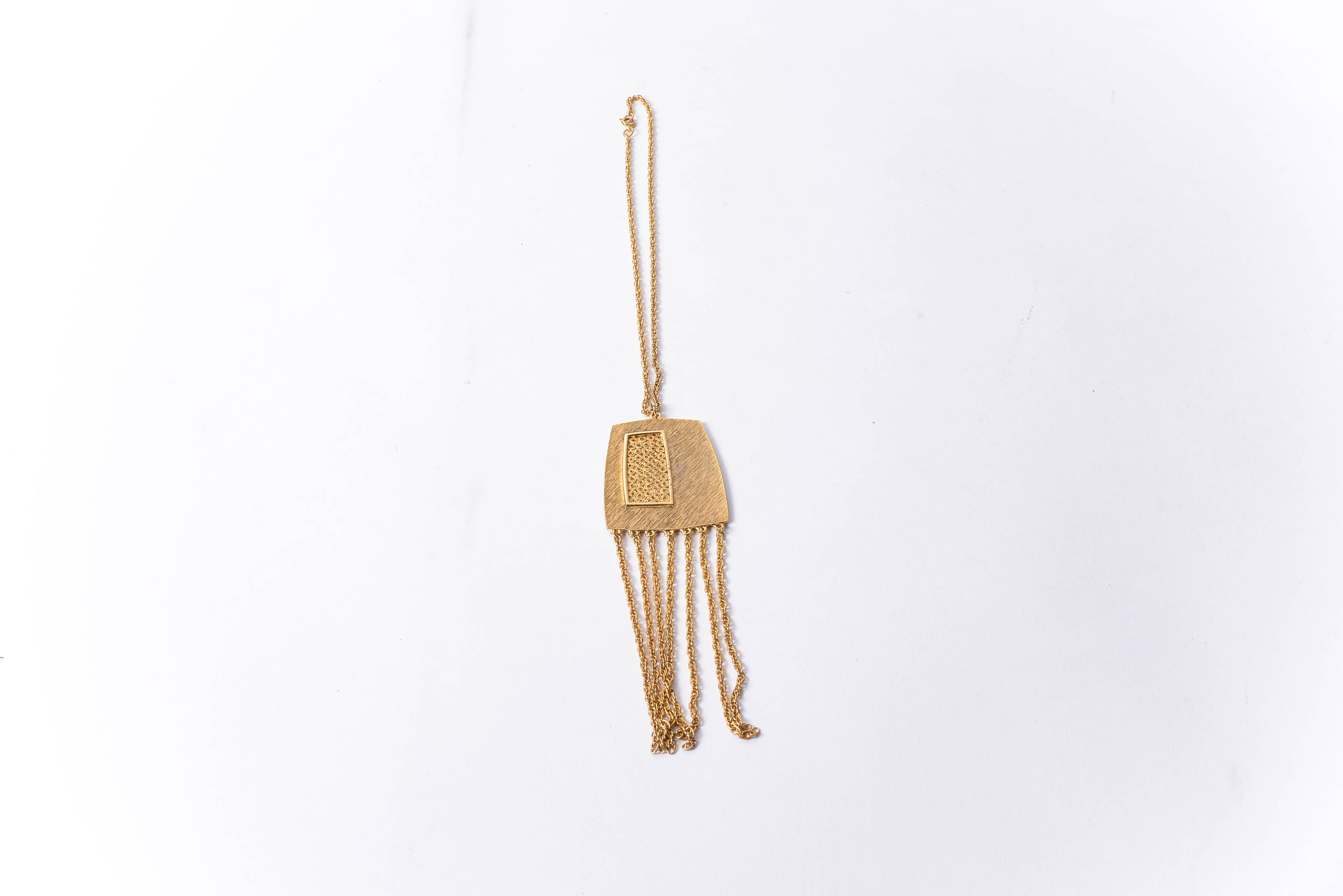 Vintage 1970s Studio 54 Style Pendant Necklace