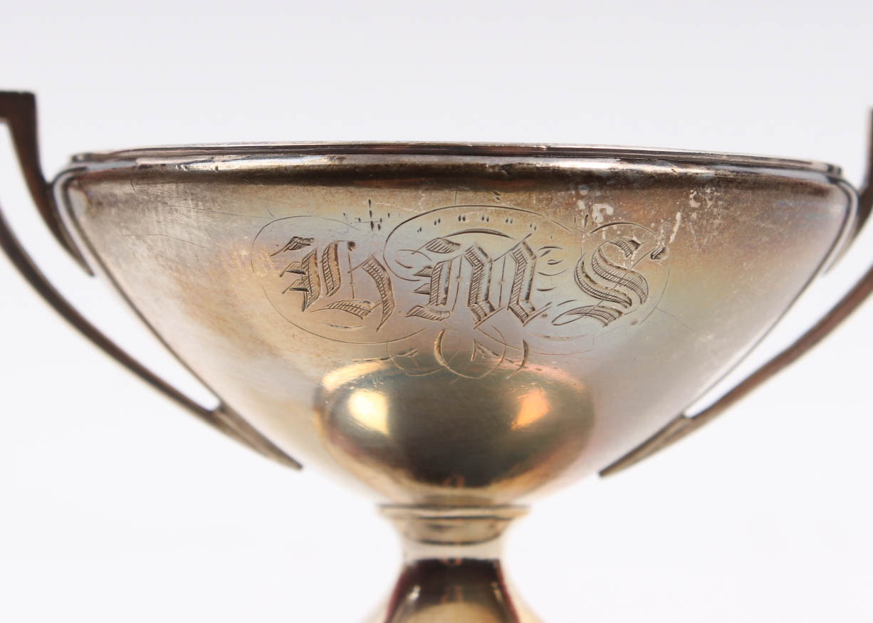 Gorham Coin Silver Pedestal Salt Dips