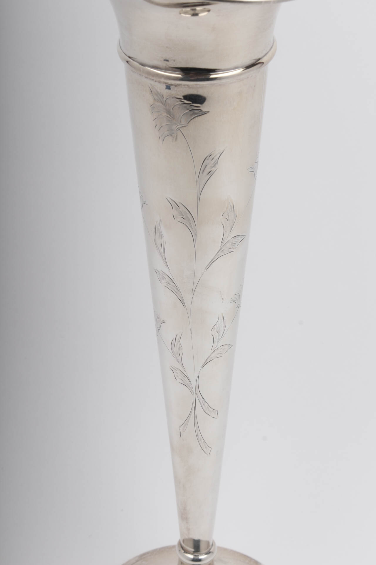 Sterling Silver Trumpet Vase