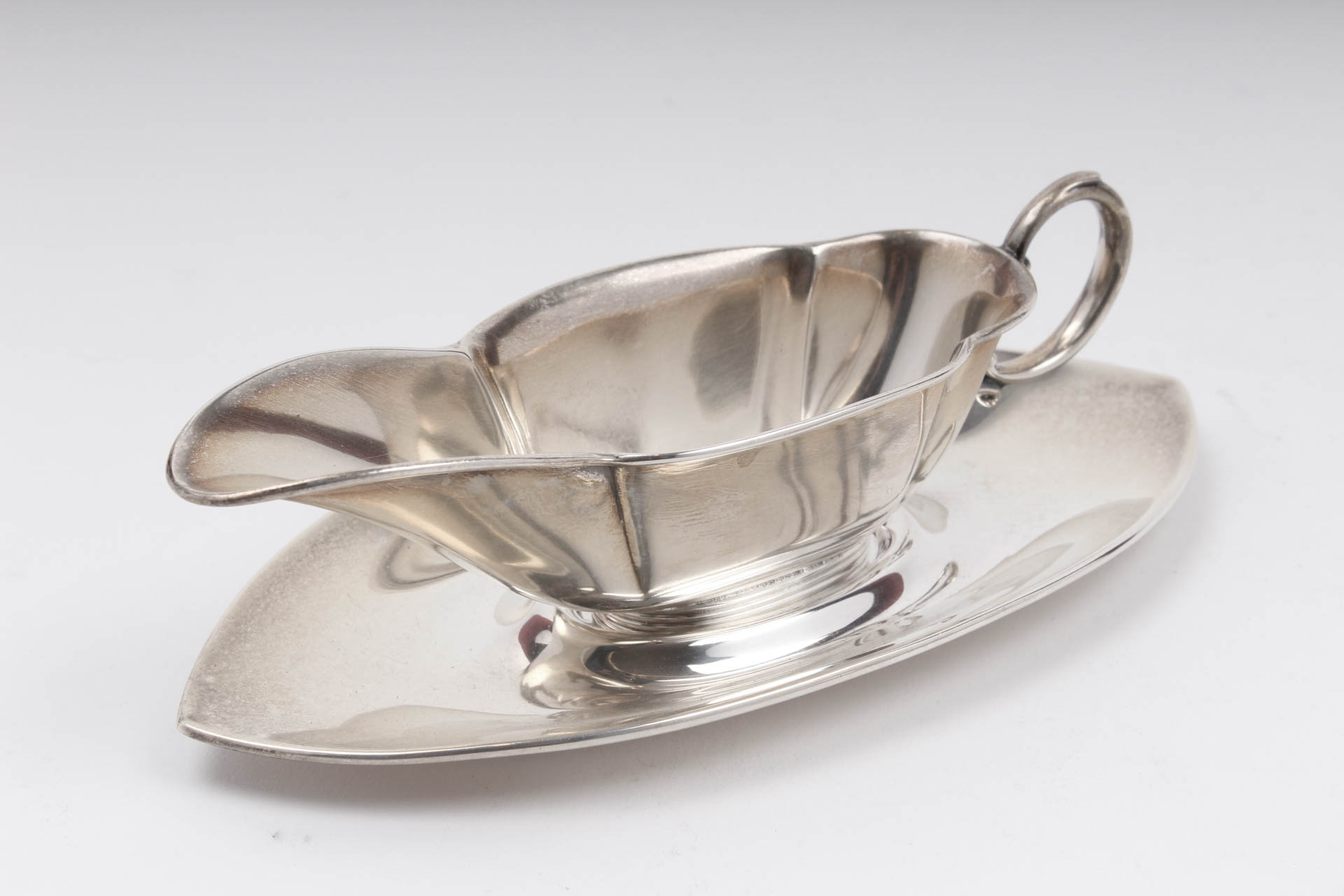Pair of Webster Company Sterling Silver Sauce Boats and Trays