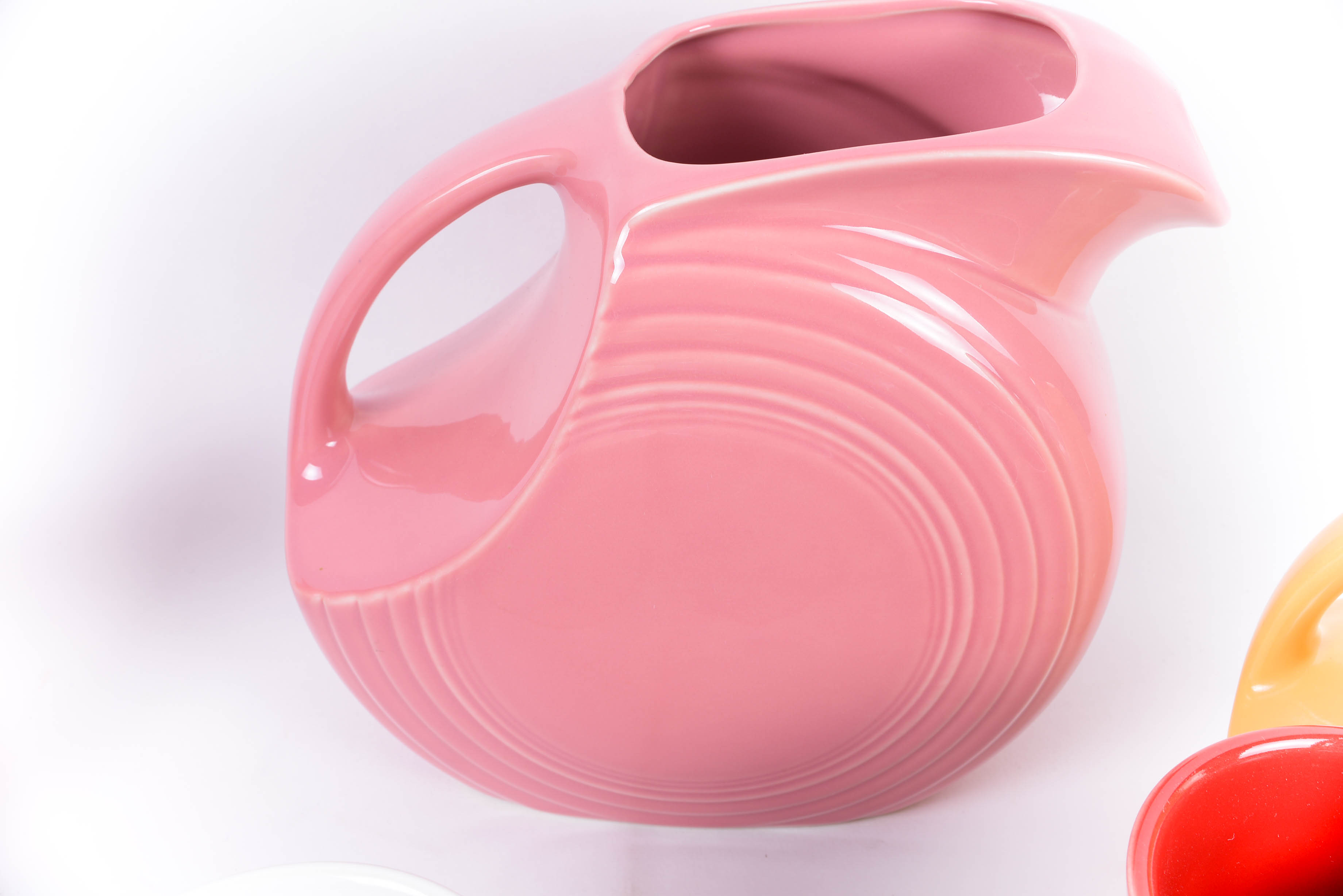 Collection of Colored Fiesta Ware Serving Pieces