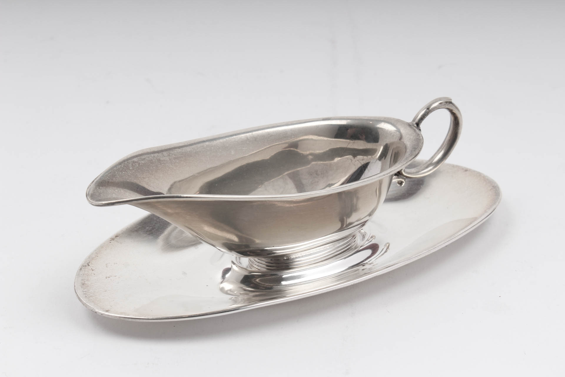 Pair of Webster Company Sterling Silver Sauce Boats and Trays