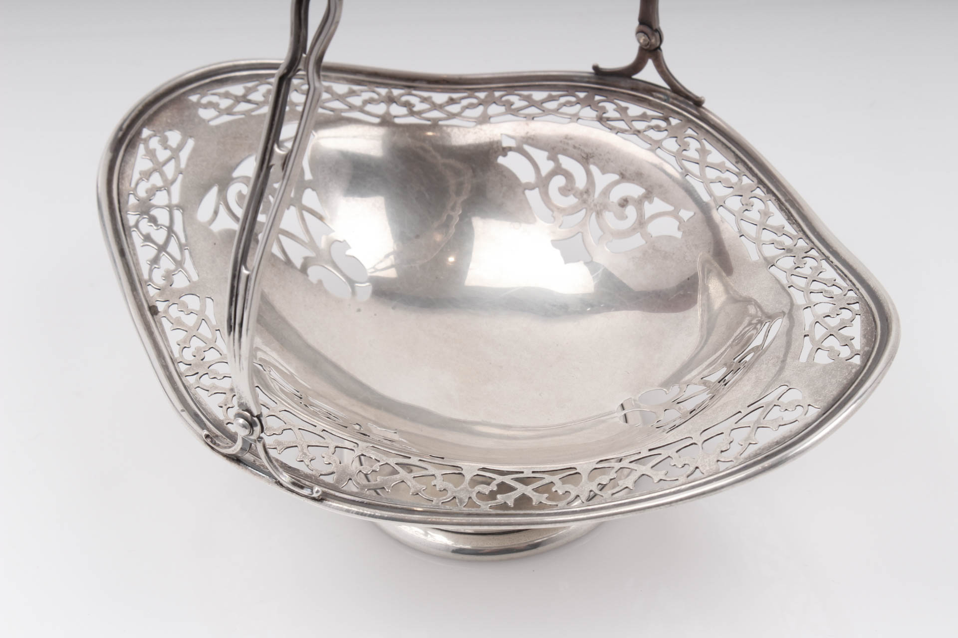 Frank M. Whiting Sterling Silver Footed Basket