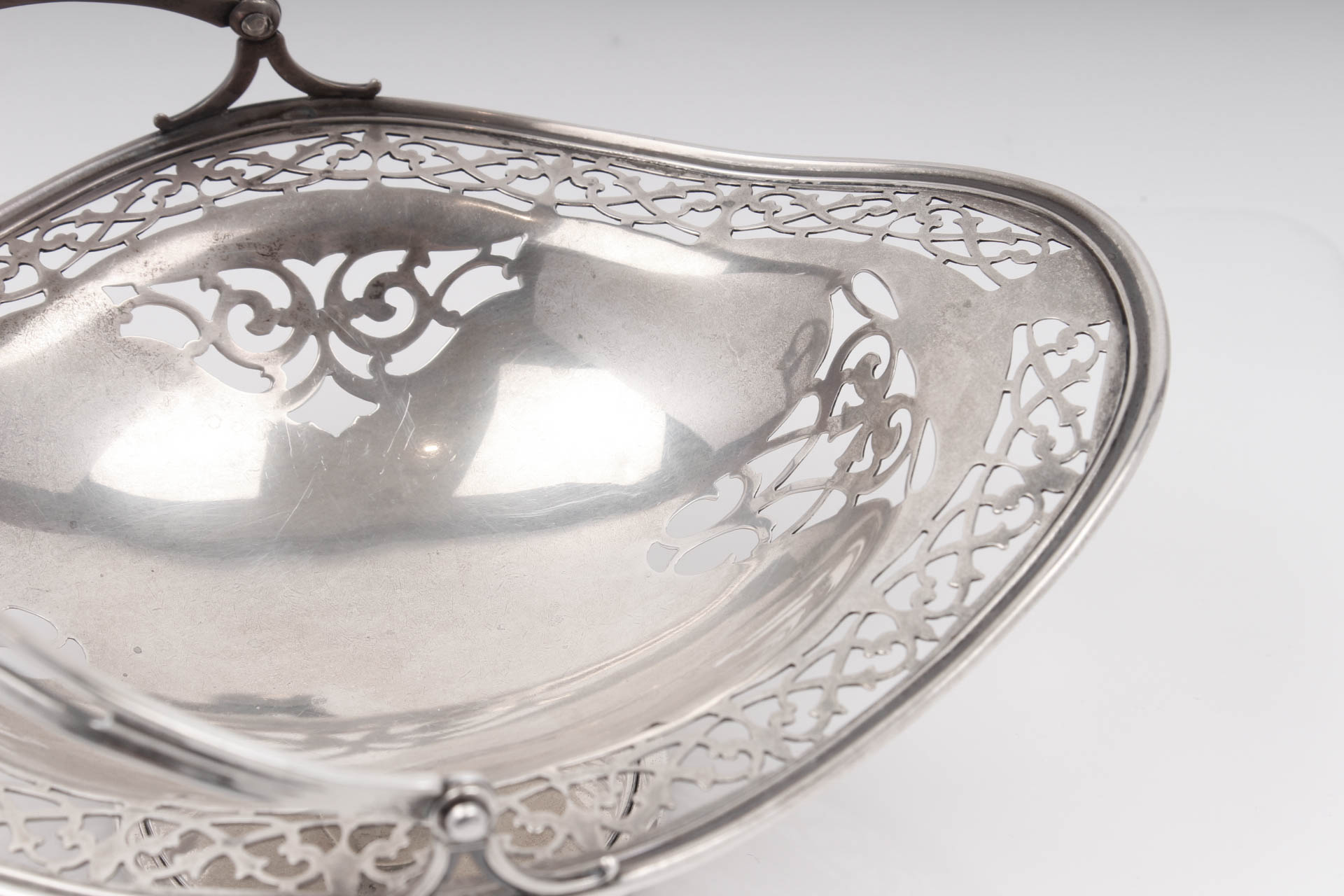 Frank M. Whiting Sterling Silver Footed Basket