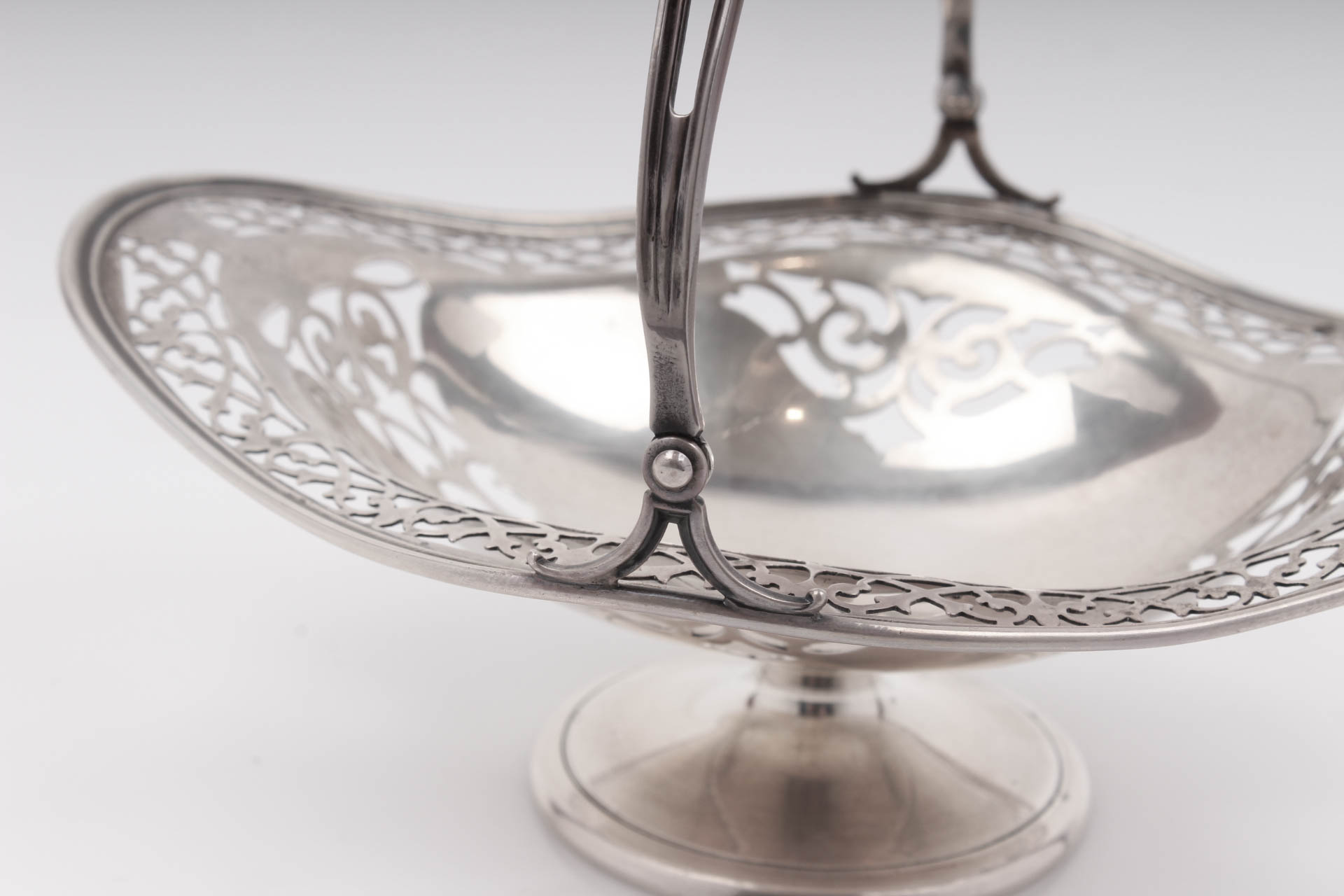 Frank M. Whiting Sterling Silver Footed Basket