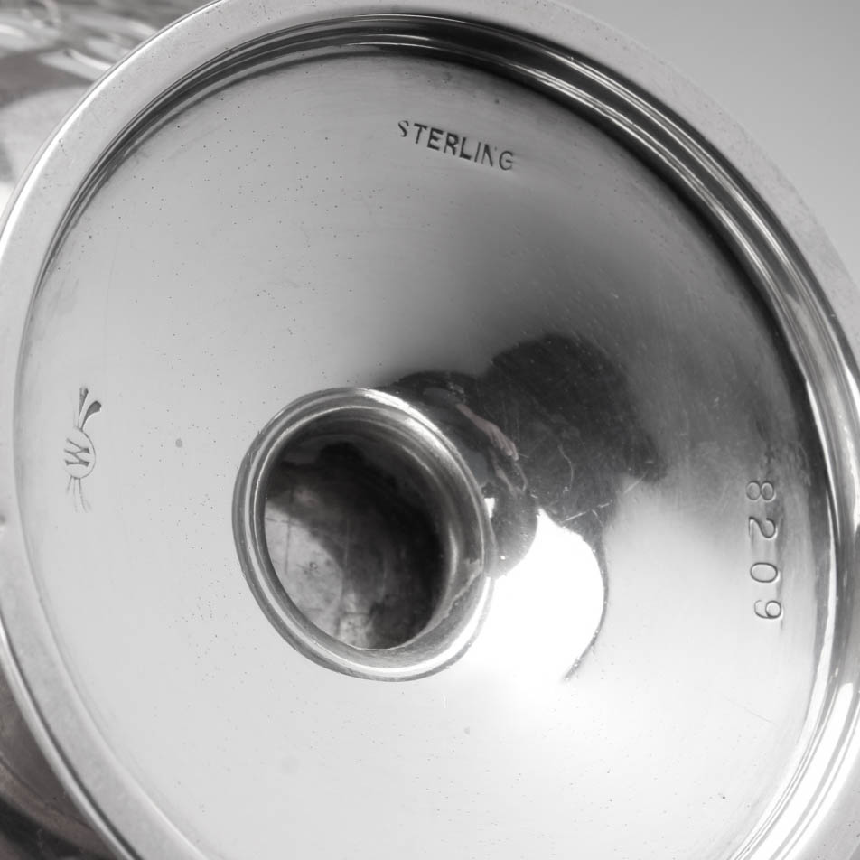 Frank M. Whiting Sterling Silver Footed Basket