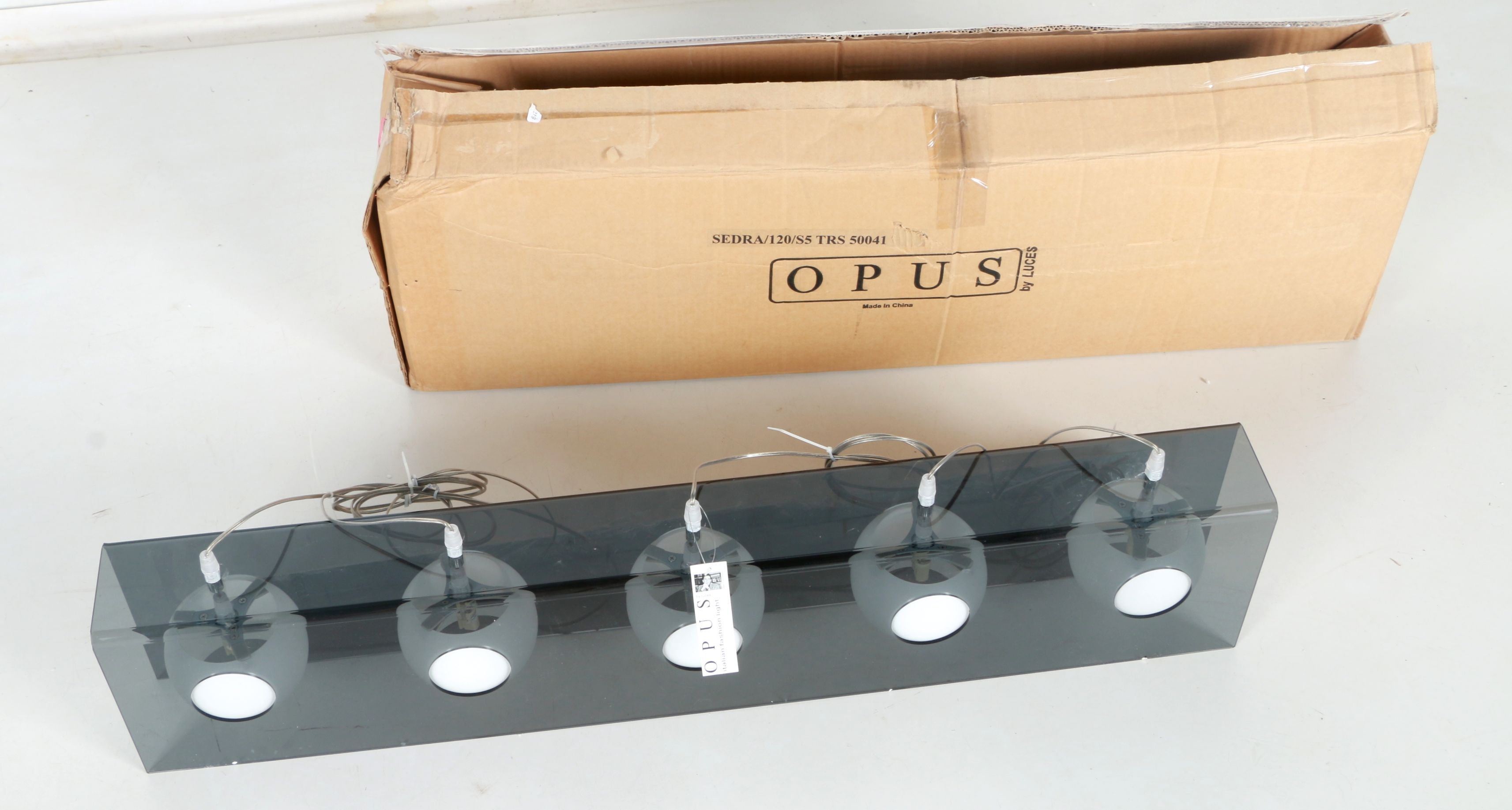 Maurizio Ferrari "Opus" Sedra Hanging Lamp by Luces