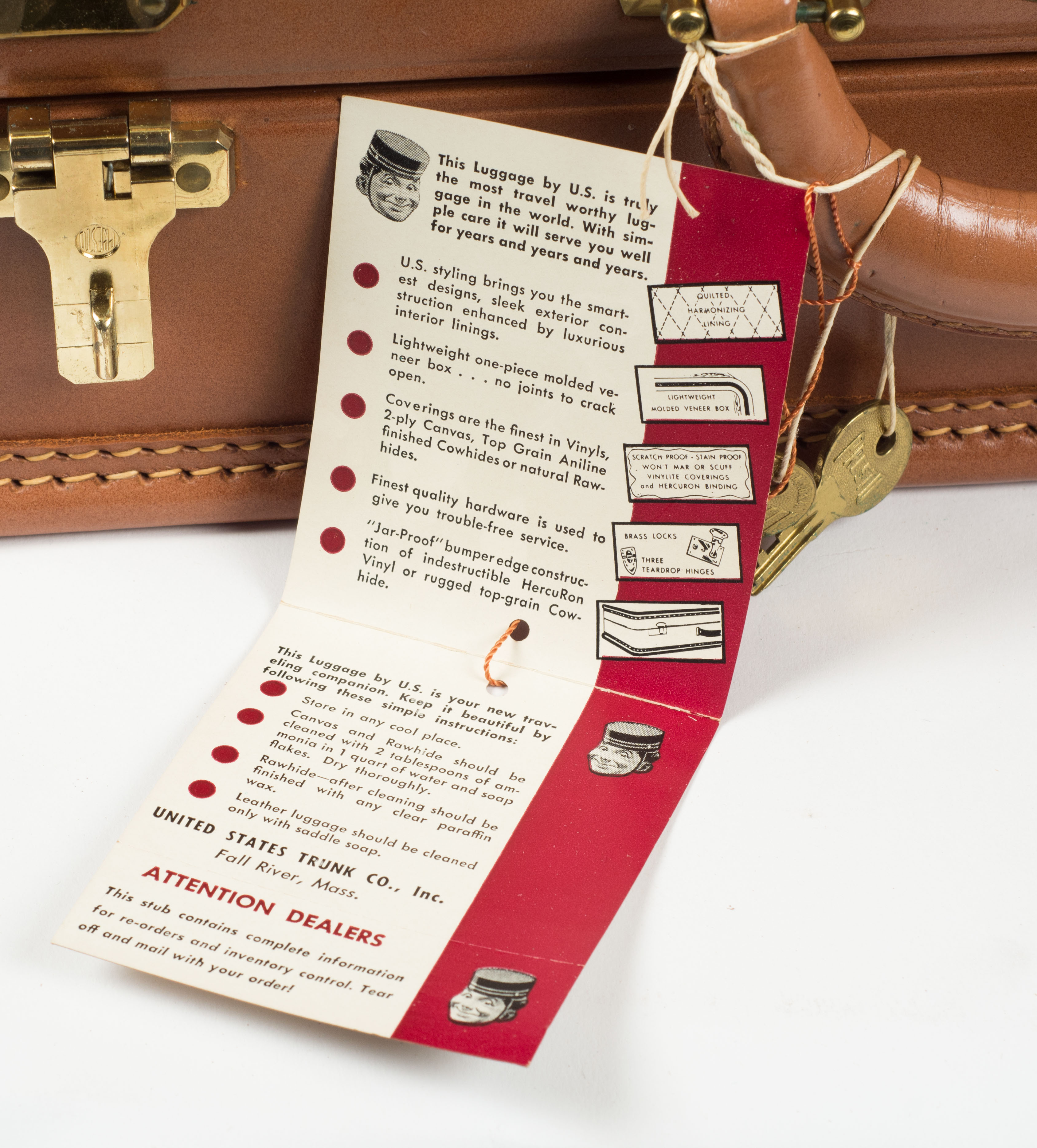 1950s Ambassador US Trunk Co Garment Trunk