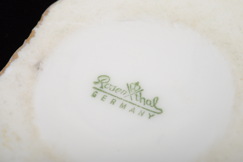 Vintage Rosenthal Porcelain Costume Jewelry Pendant