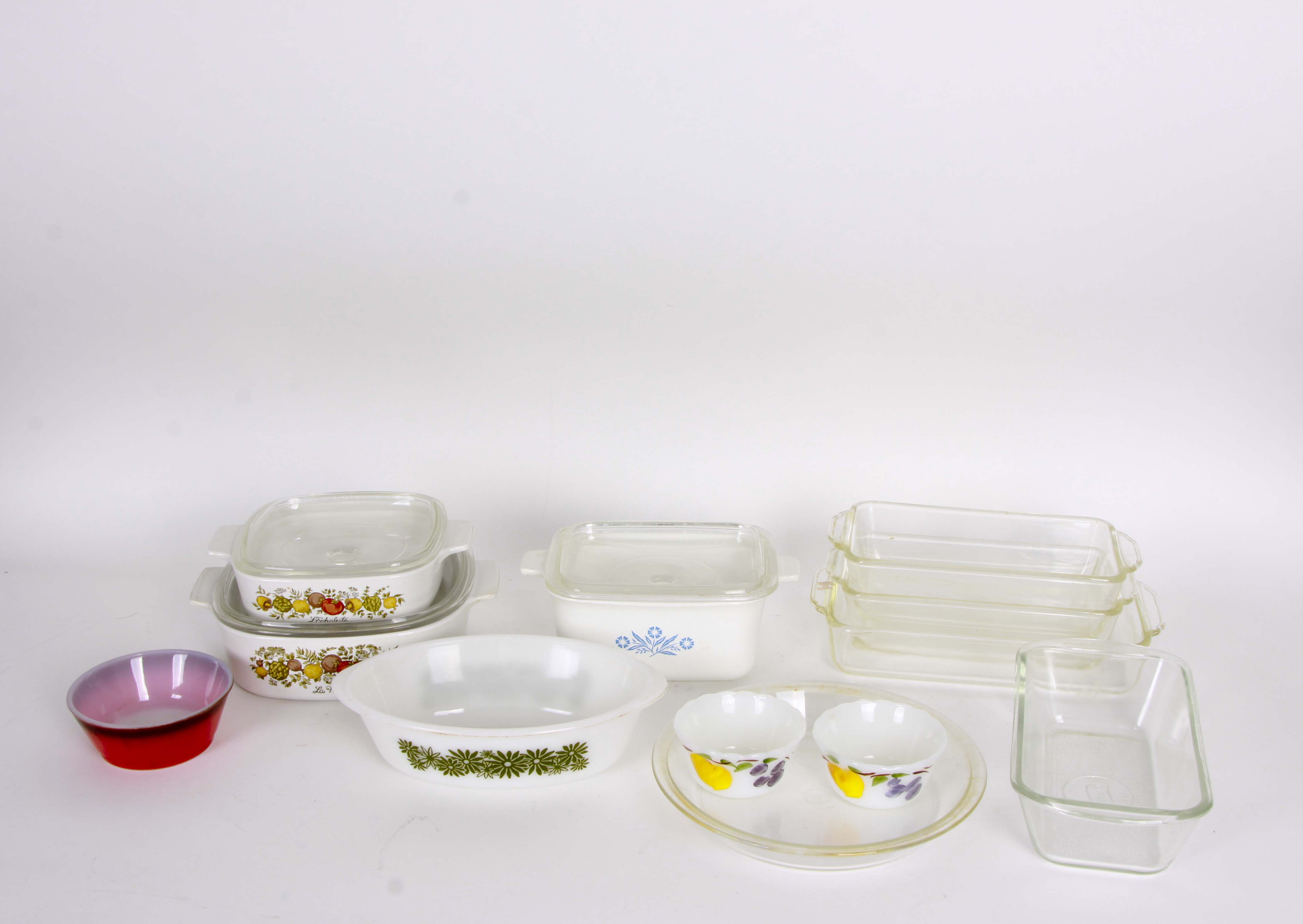 Vintage Glass Bakeware Featuring Pyrex and Fire King