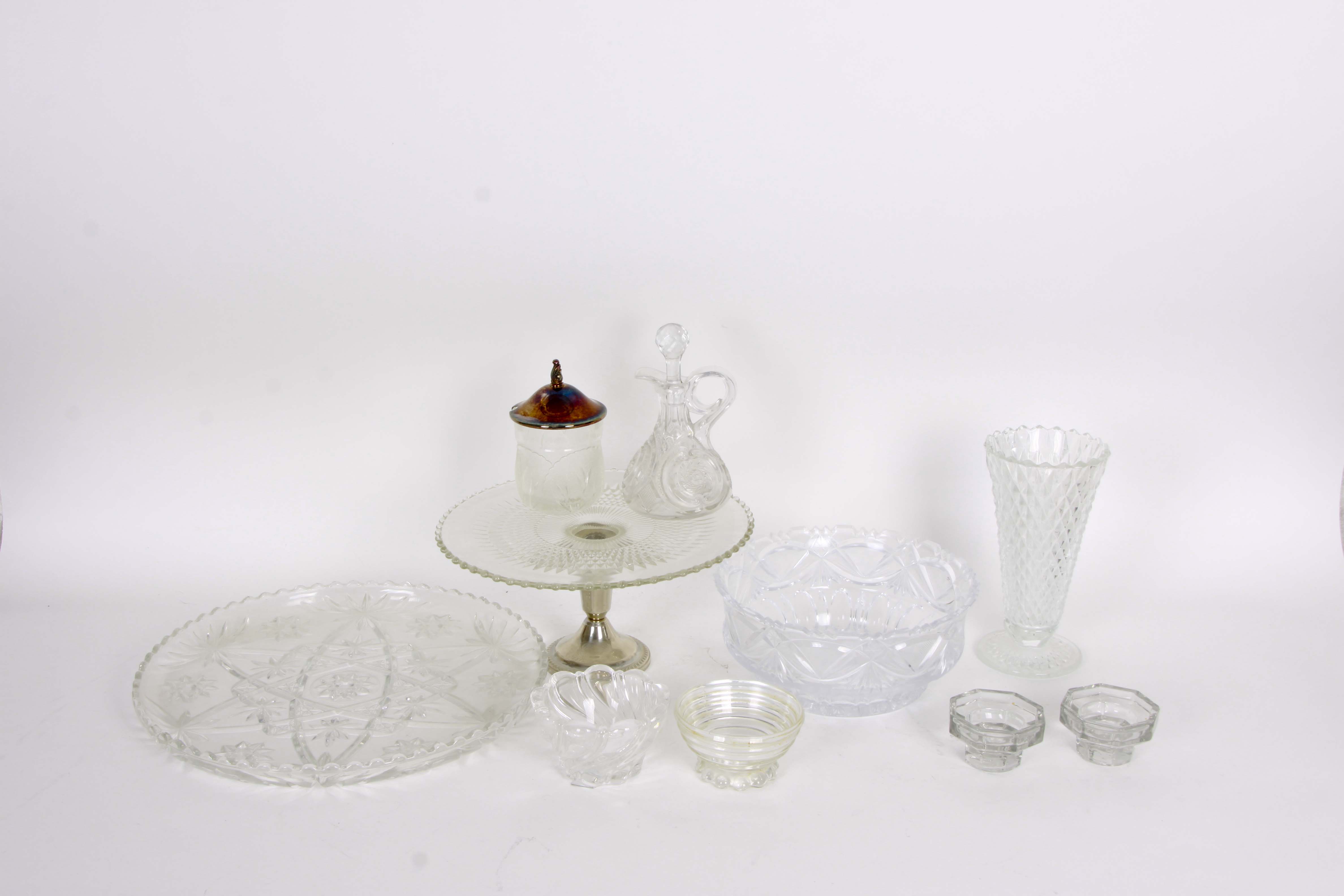 Glass Collection Including Candleholders and More
