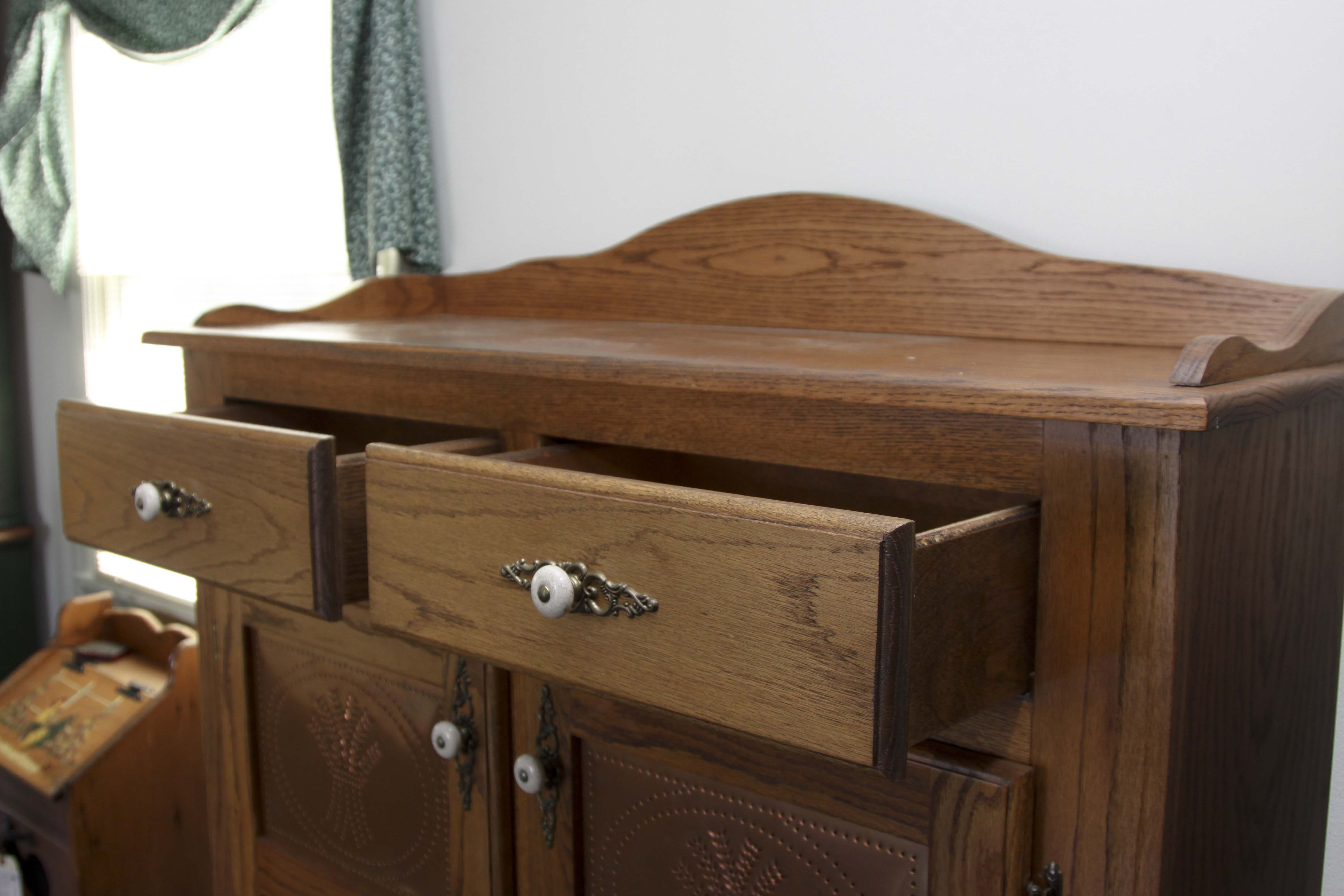 Country Oak Pie Cabinet