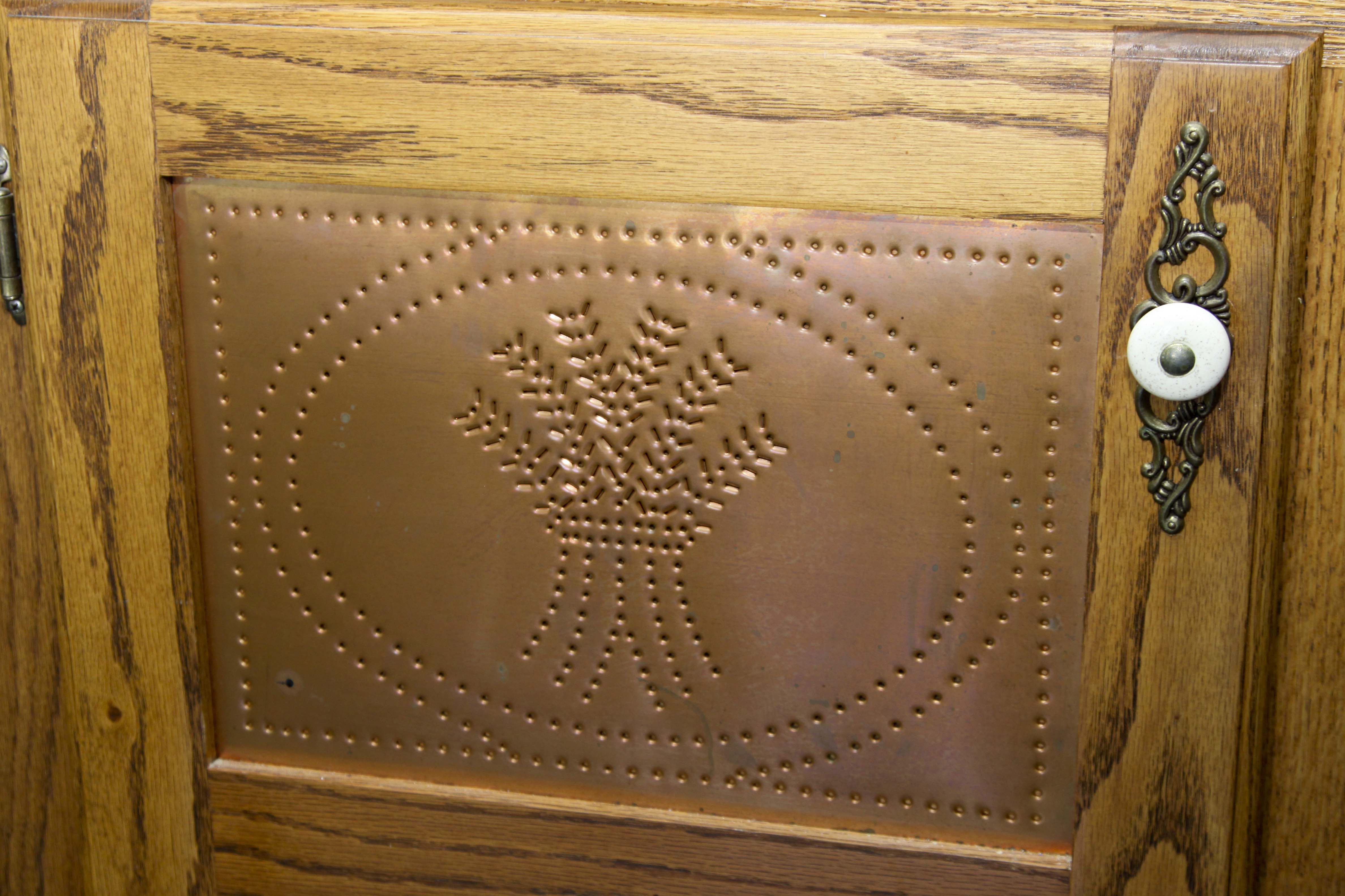 Country Oak Pie Cabinet