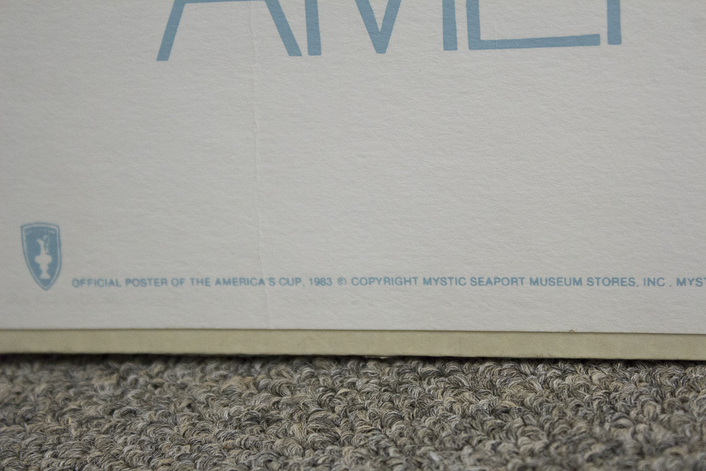 After Keith Reynold Serigraph "America's Cup 25"