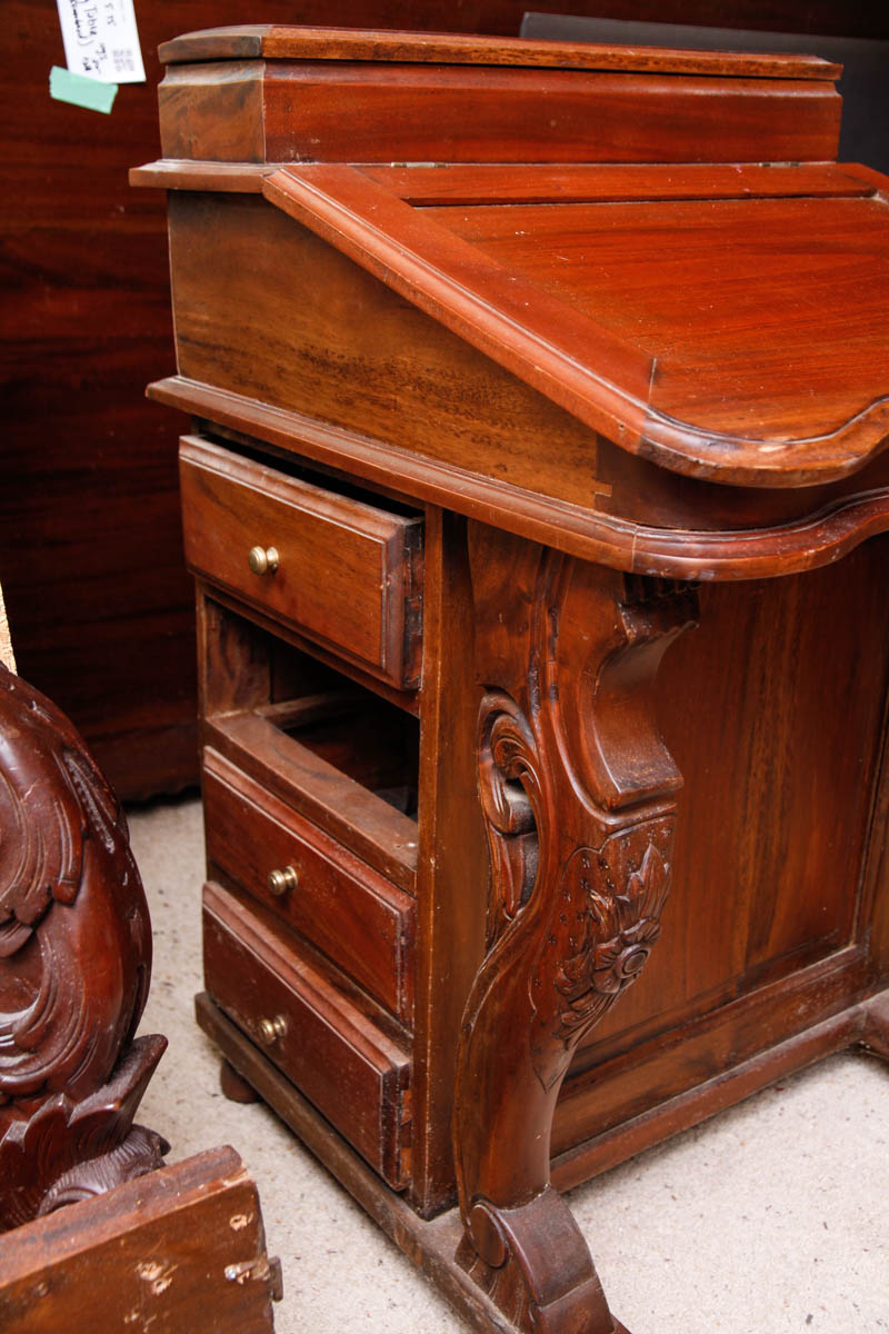 Vintage Teak Davenport Desk