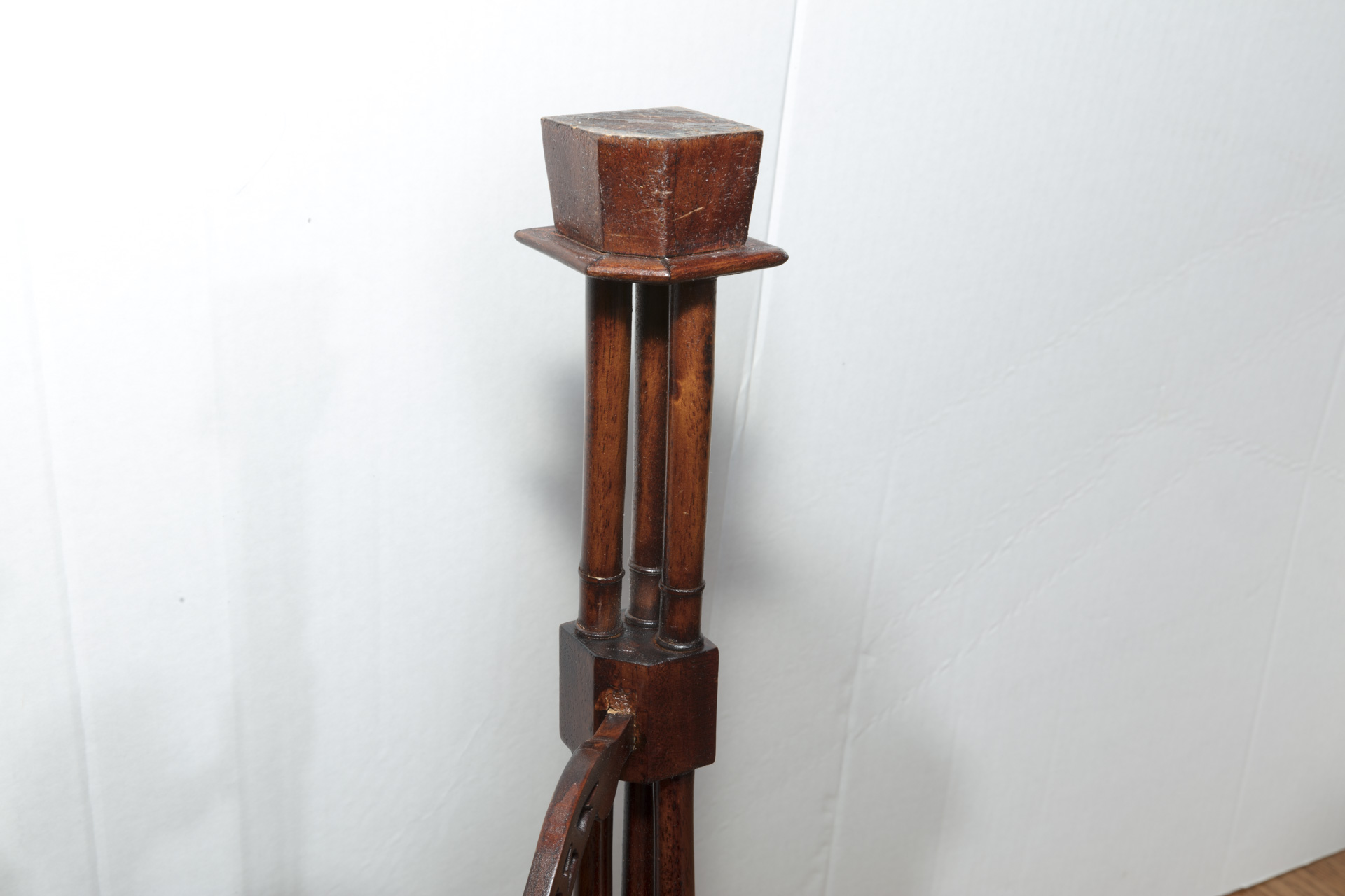 Vintage Chinese Chippendale Style Mahogany Kettle Stand