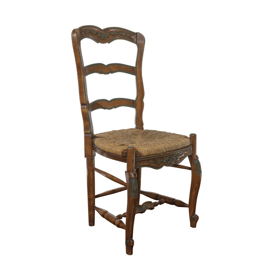 Mid 20th Century French Country Ladder Back Chair