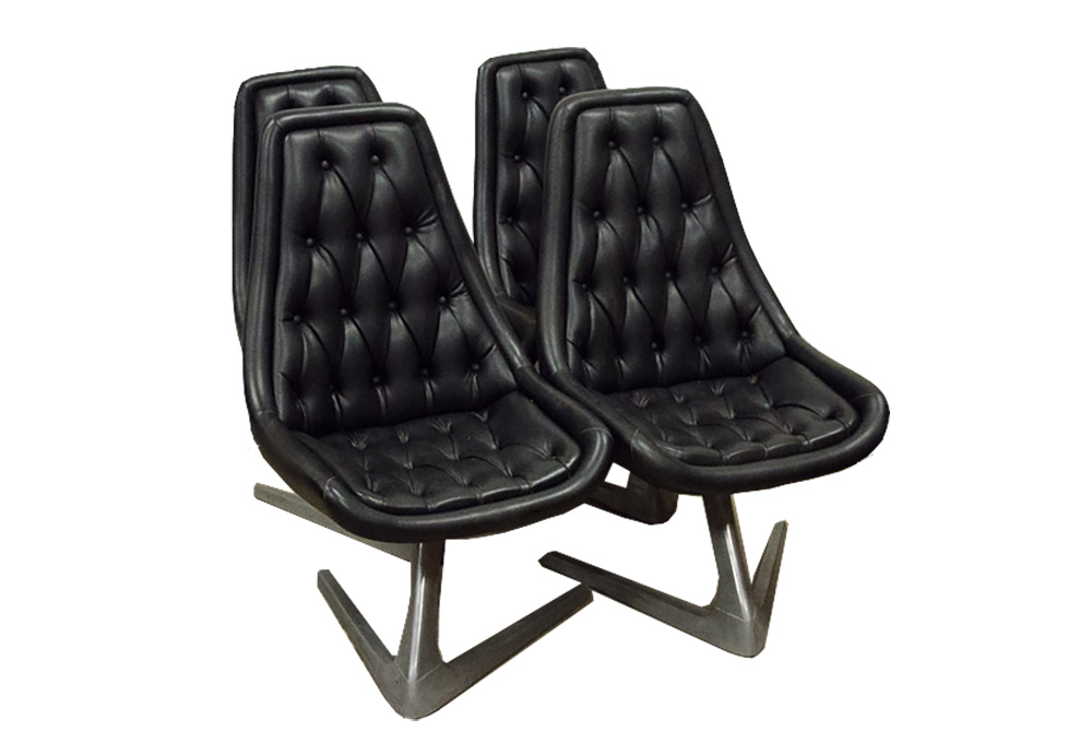 Chromcraft "Star Trek" Dining Table And "Sculpta" Chairs