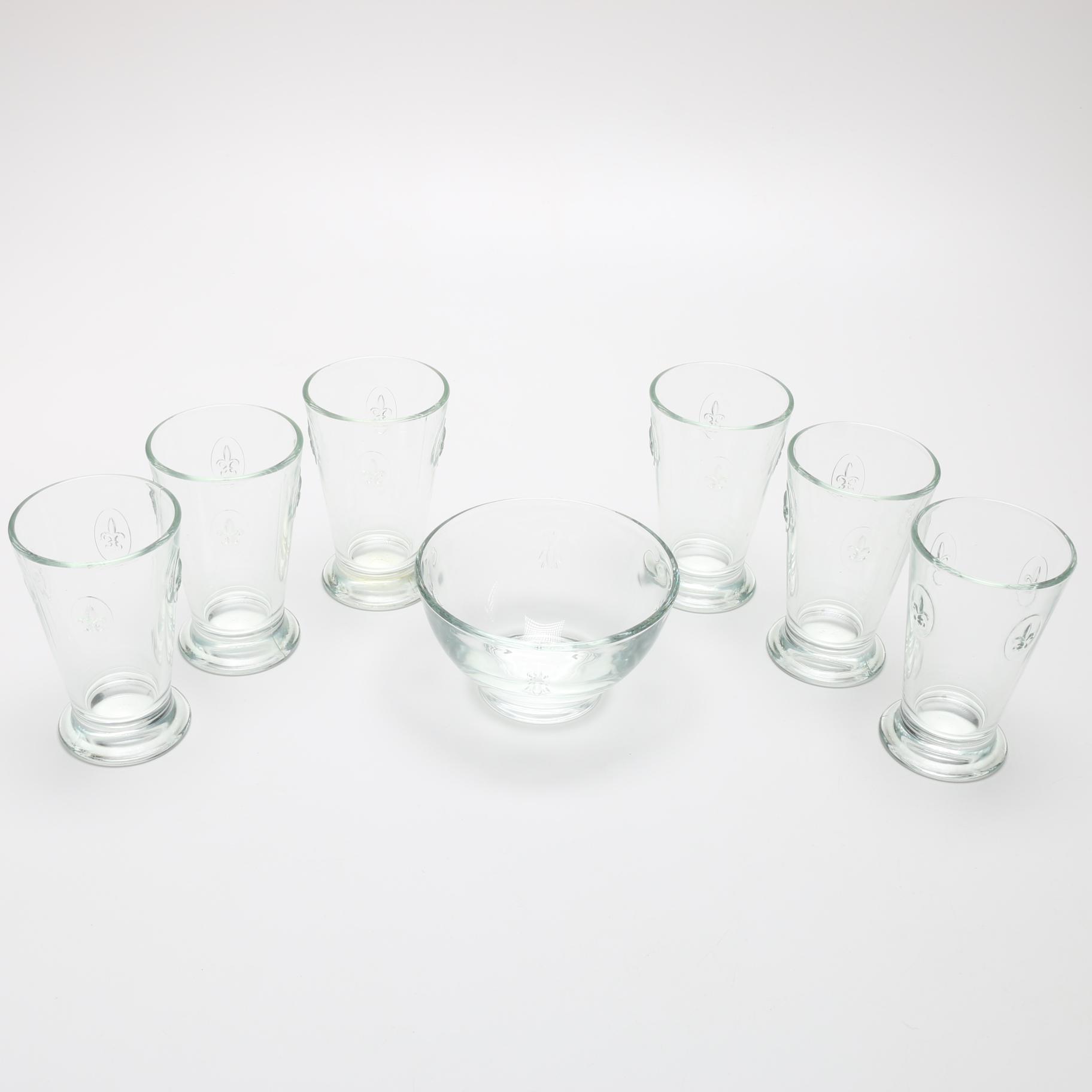 La Rochere French Cocktail Glasses and Bowl