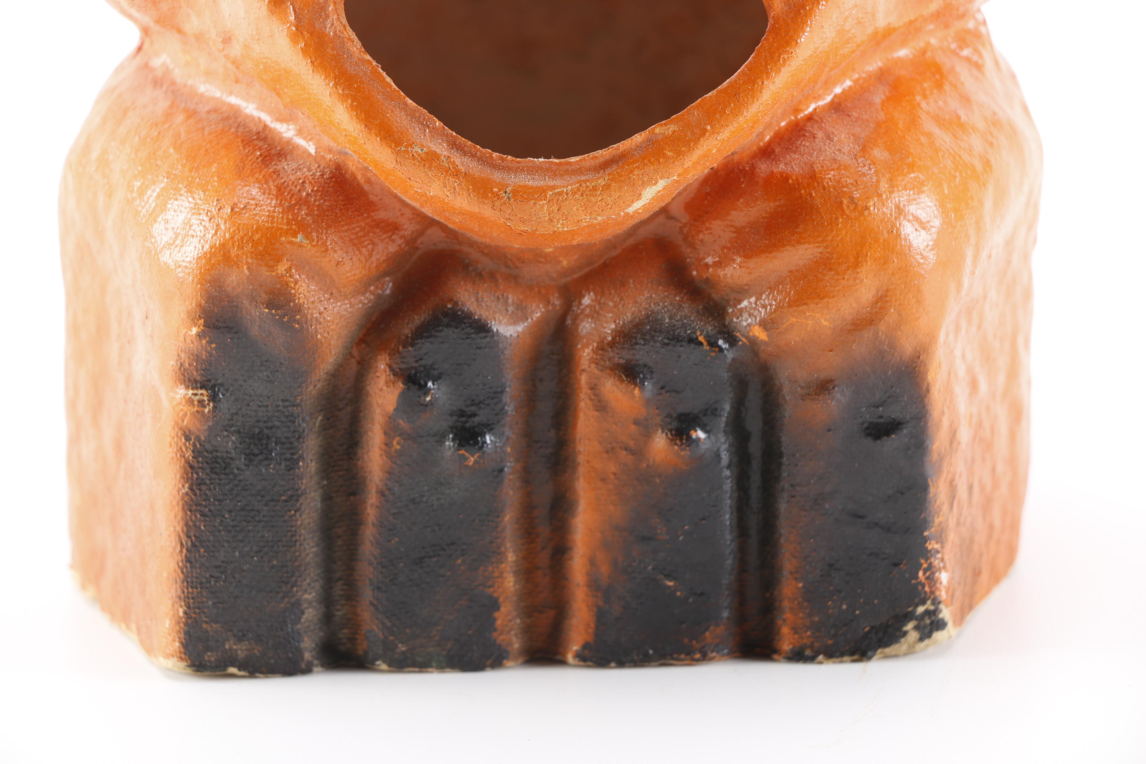 Vintage Paper Pulp Cat Lantern