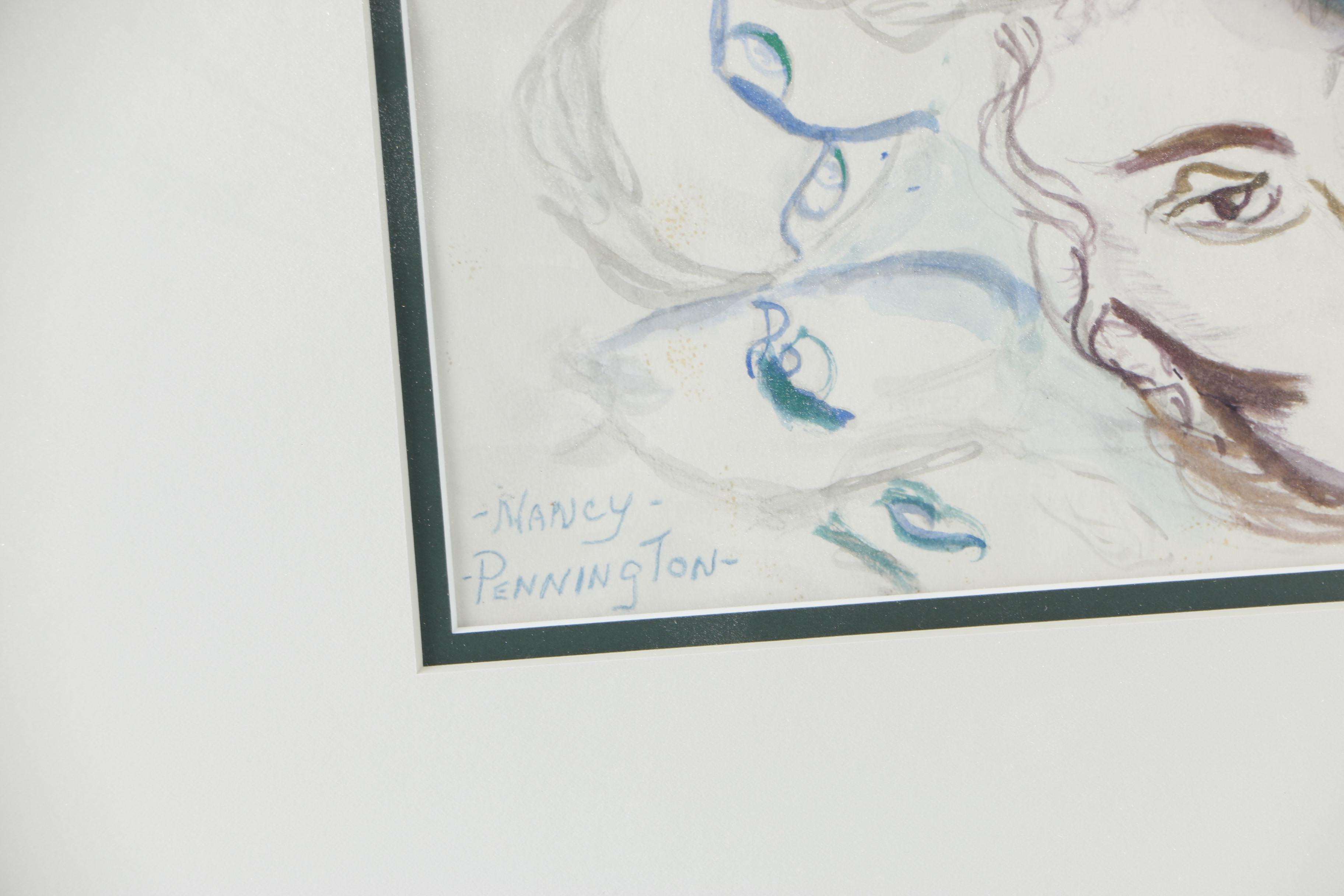 Nancy Pennington Original Gouache and Watercolor on Paper