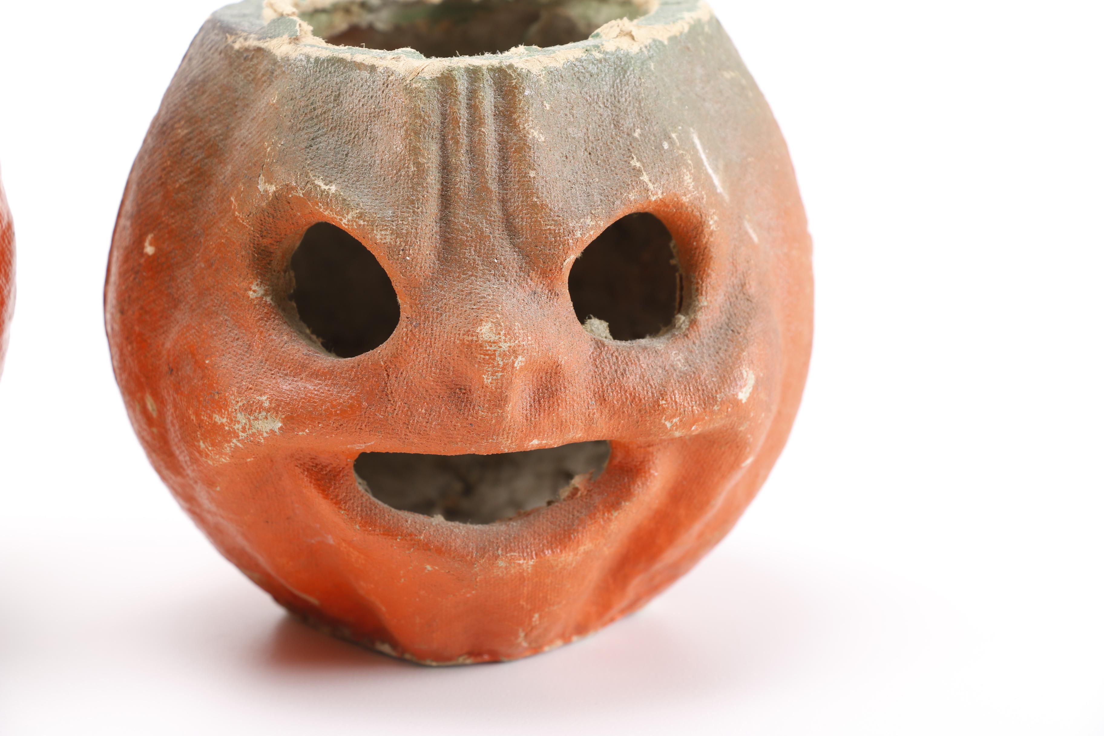 Vintage Paper Pulp Pumpkins
