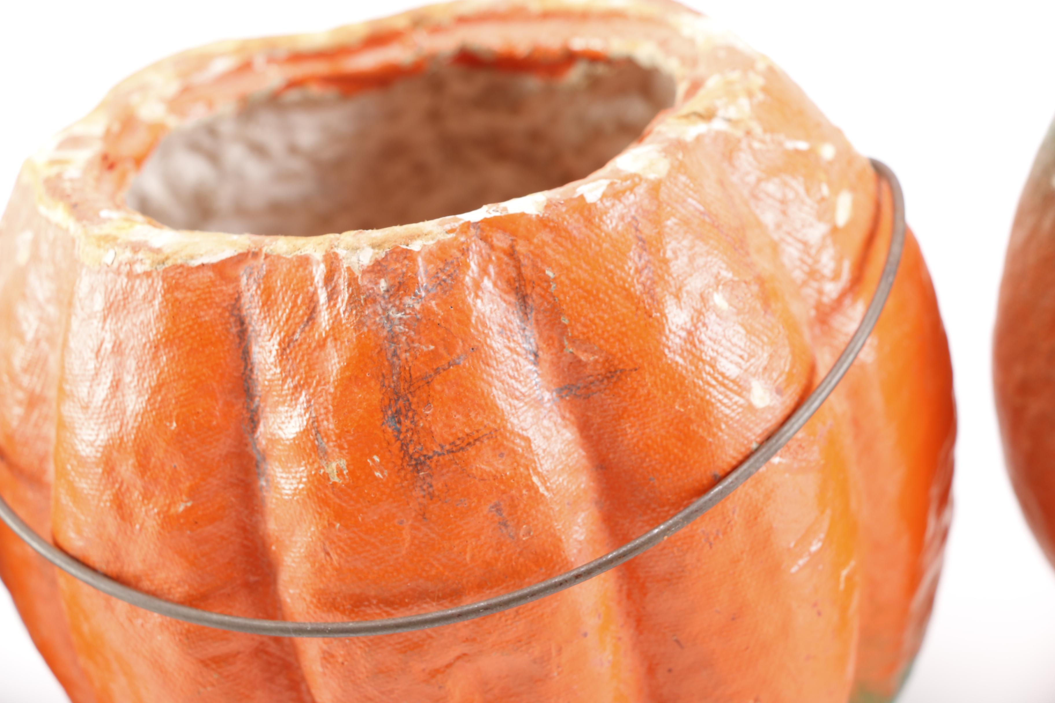 Vintage Paper Pulp Pumpkins