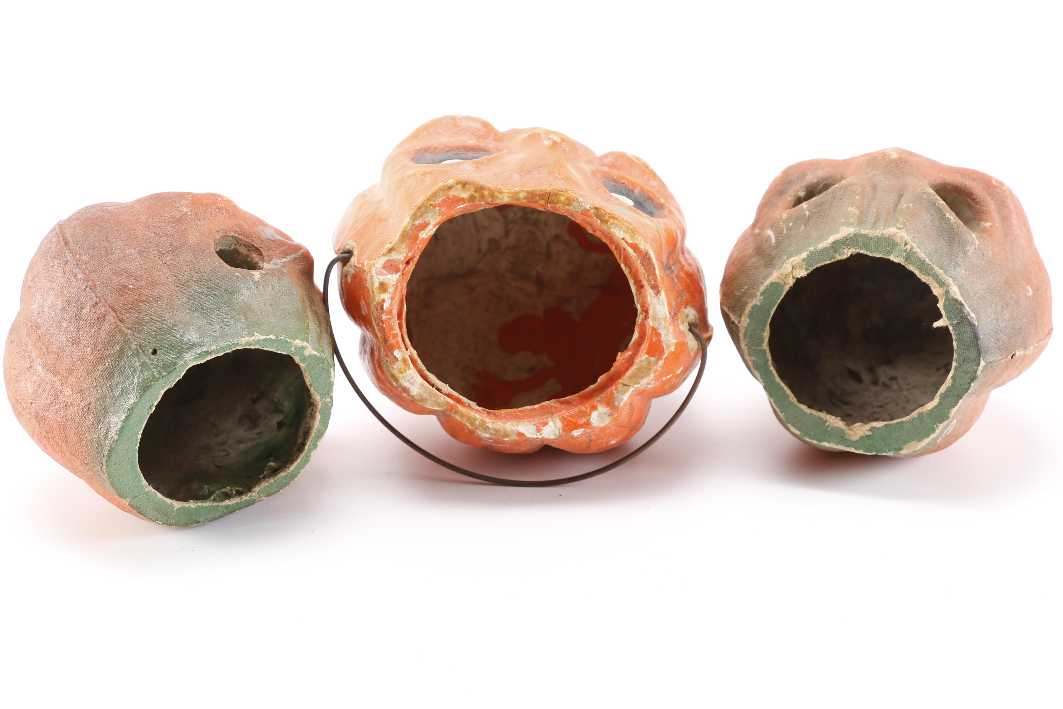 Vintage Paper Pulp Pumpkins