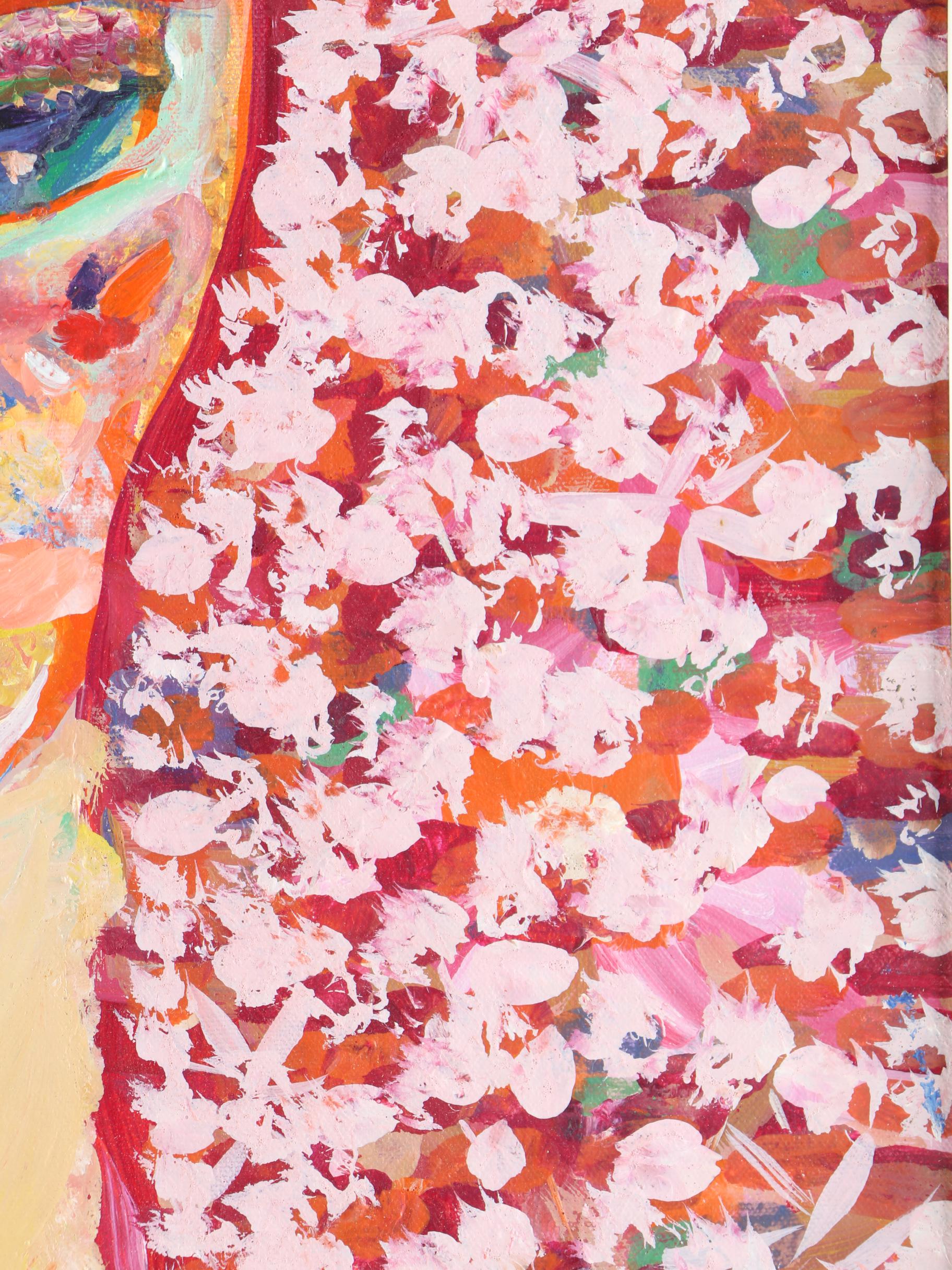 Suzanne L. Goodstadt Original Oil Painting "Girl with Hat"