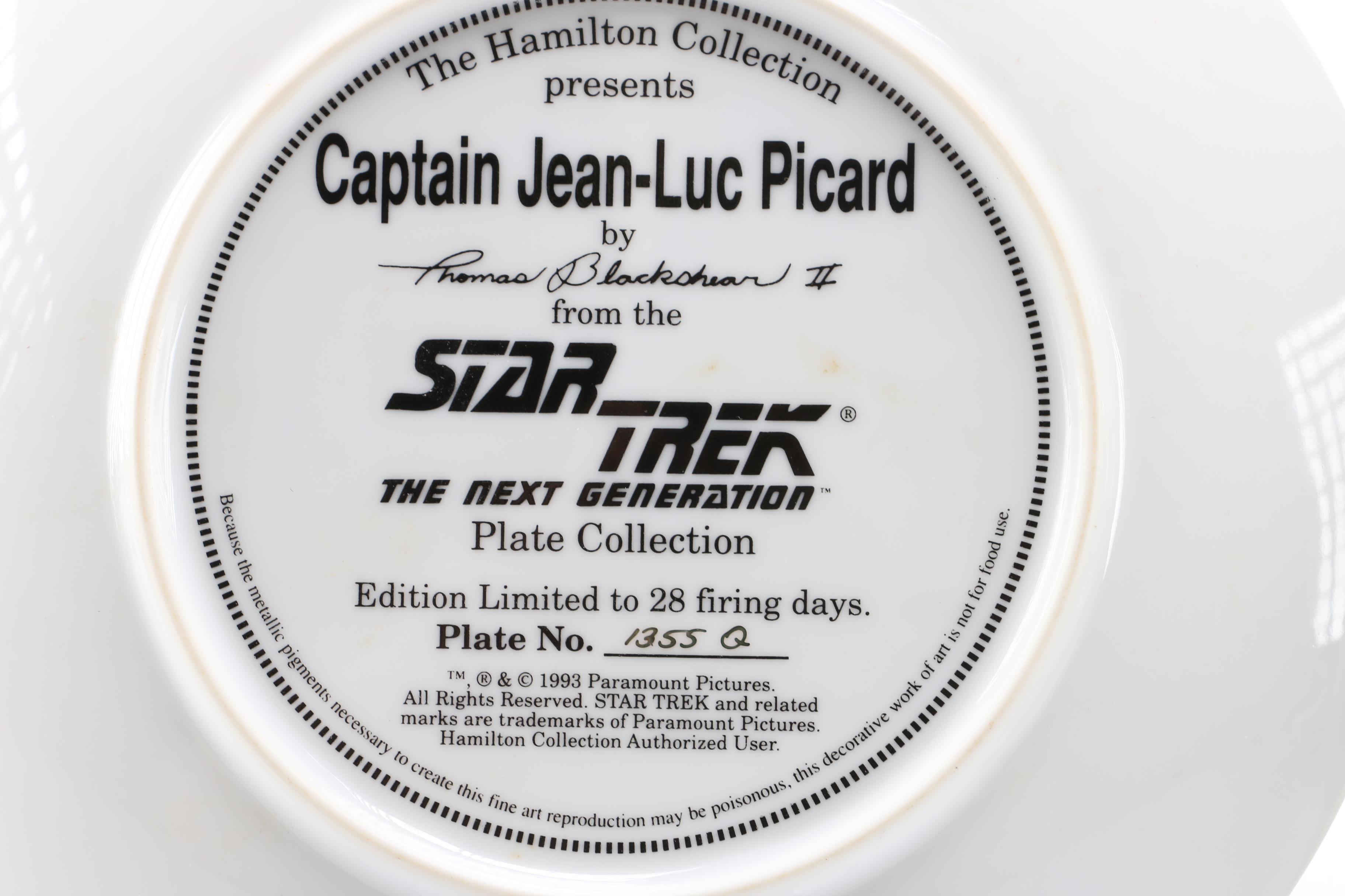 Limited Edition Star Trek Commemorative Plates