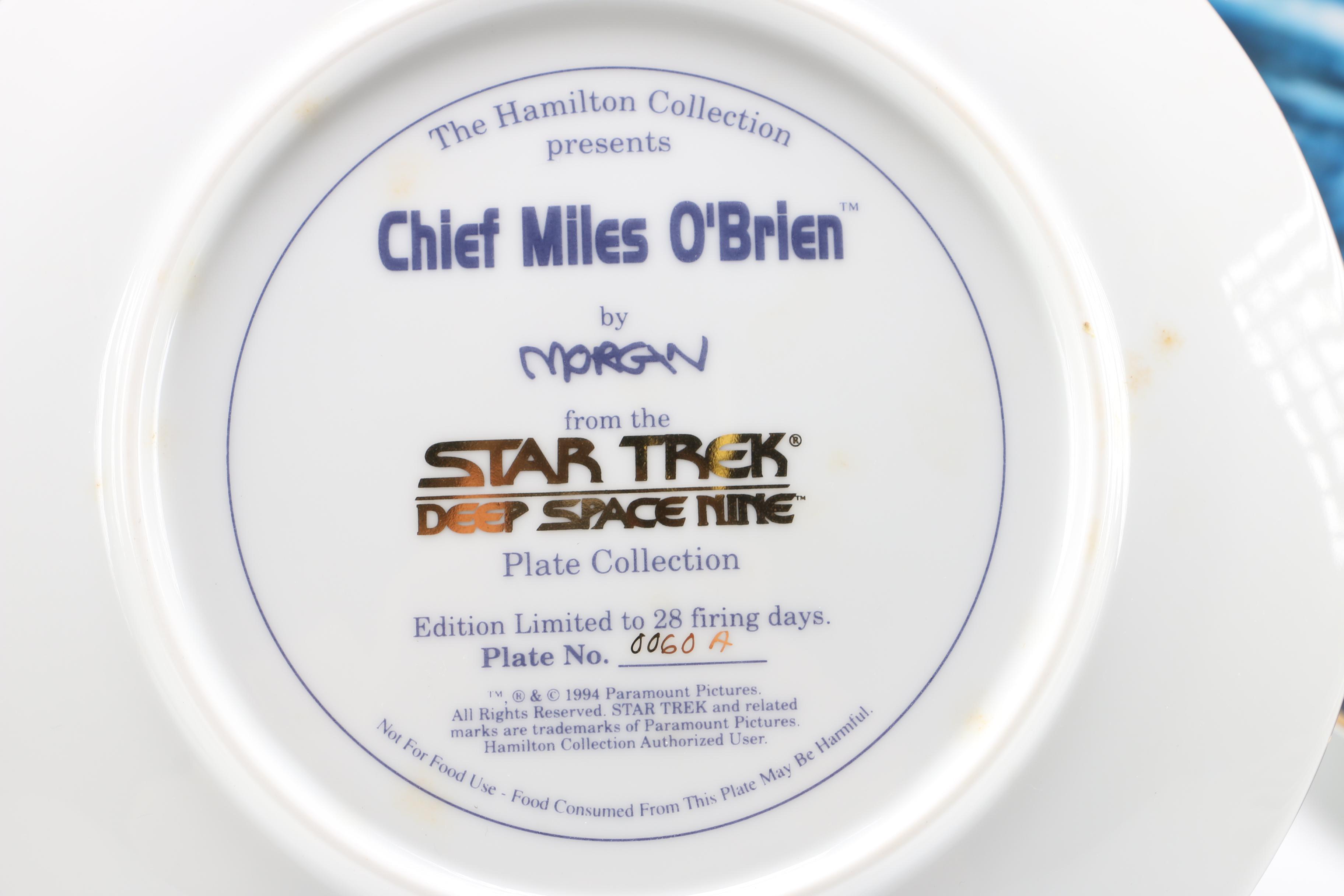Limited Edition Star Trek Commemorative Plates