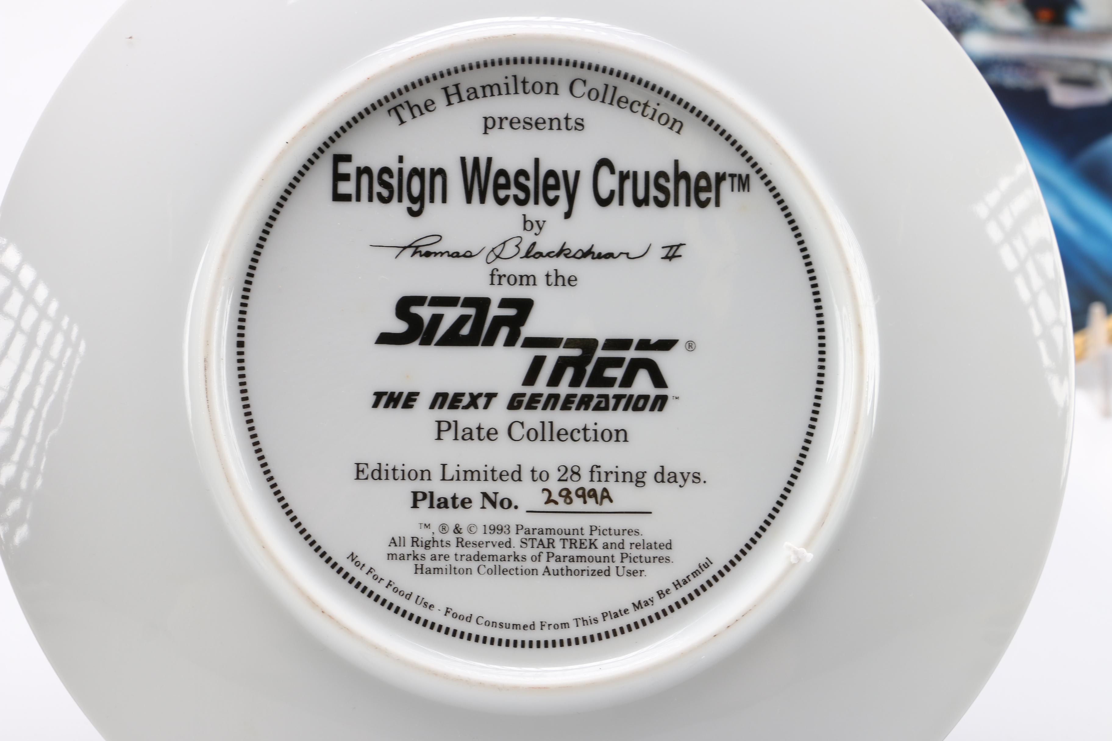 Limited Edition Star Trek Commemorative Plates