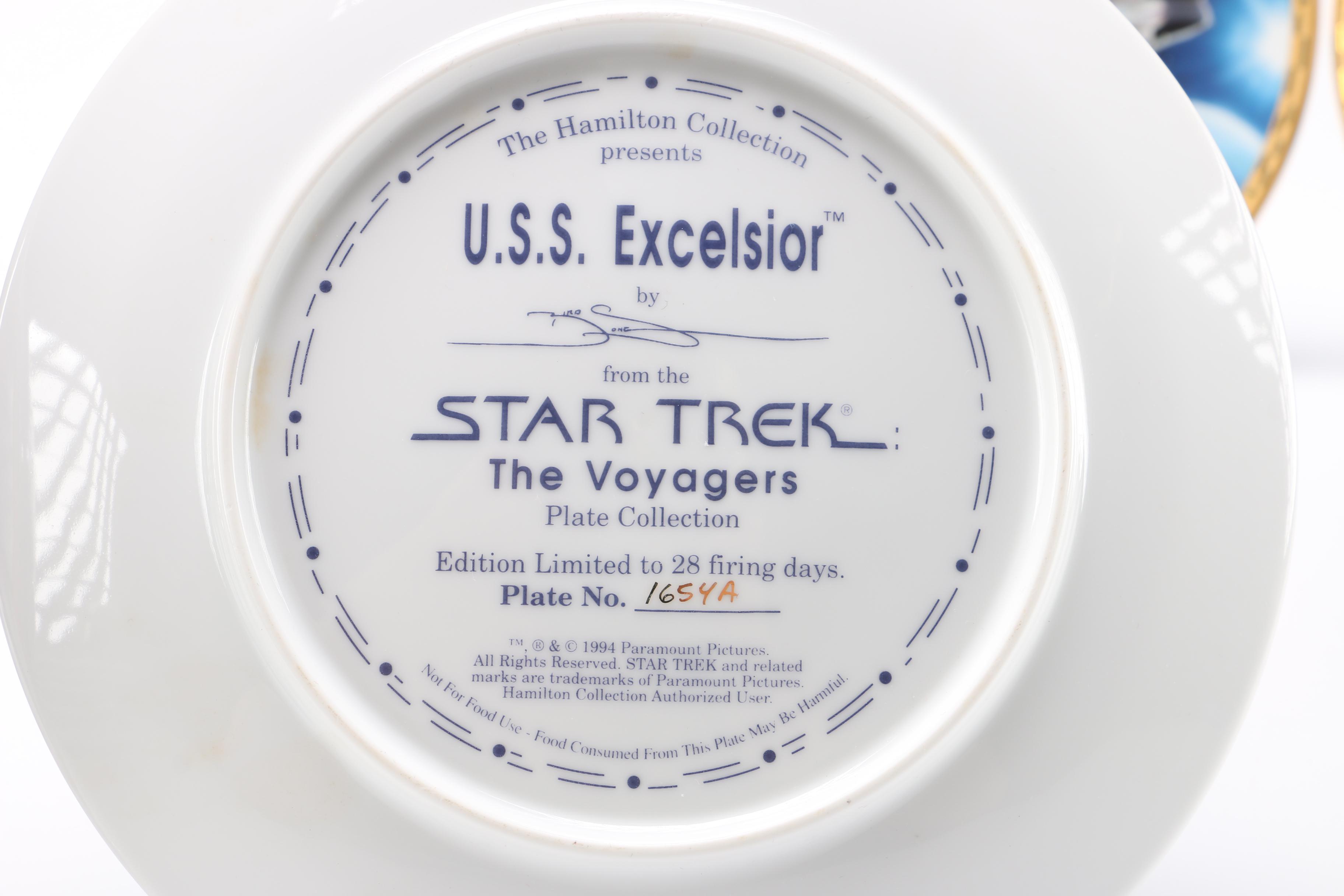 Limited Edition Star Trek Commemorative Plates