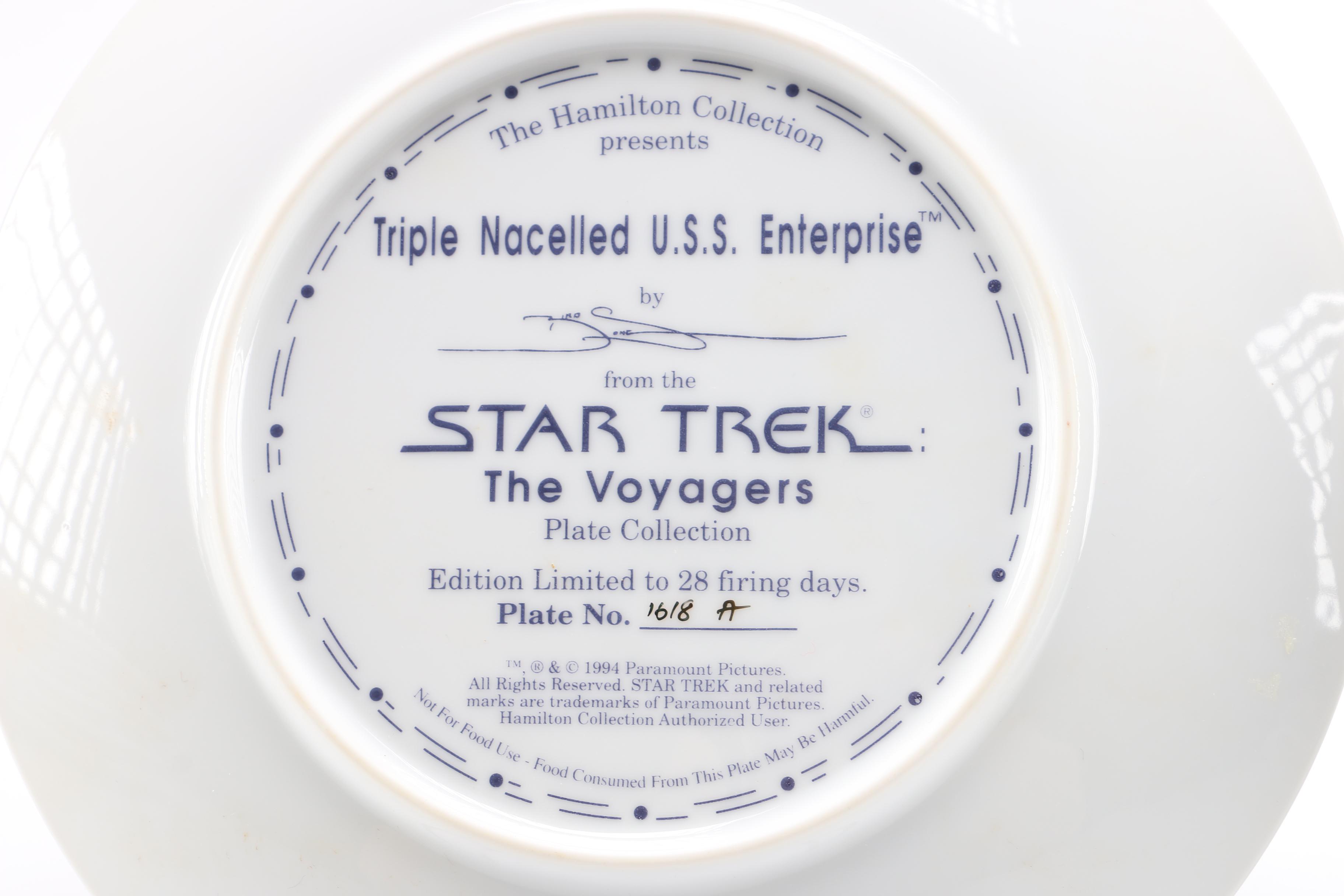 Limited Edition Star Trek Commemorative Plates